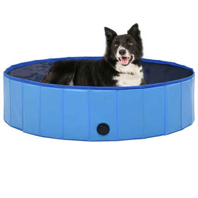 vidaXL Hundepool Hundepool Faltbar Blau 120 x 30 cm PVC