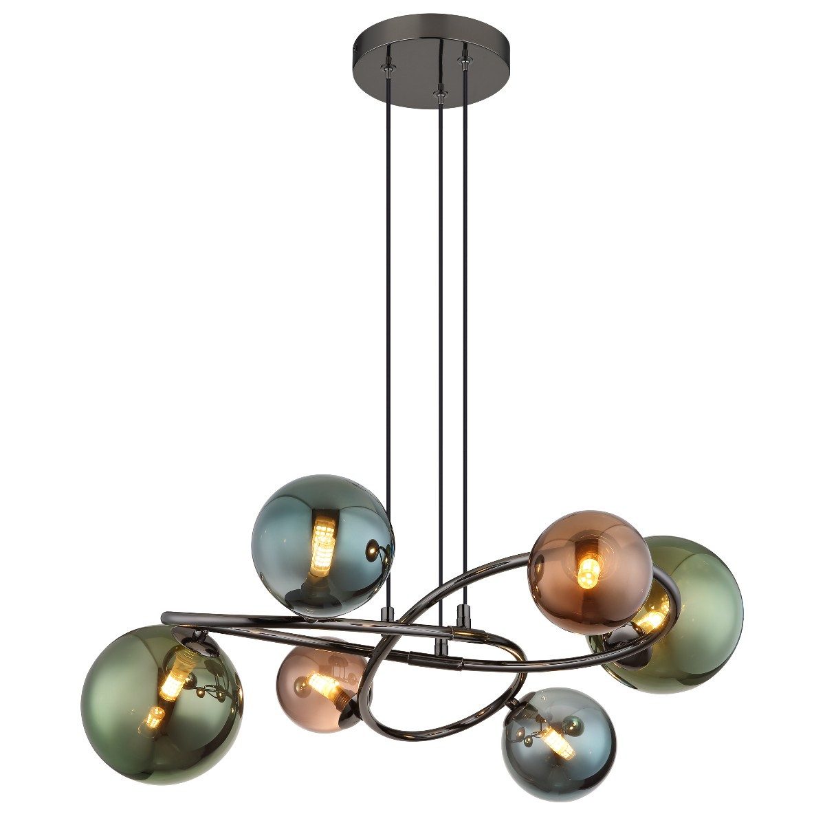 GLOBO LIGHTING Pendelleuchte Riha, LED-Leuchtmittel inklusive, günstig online kaufen
