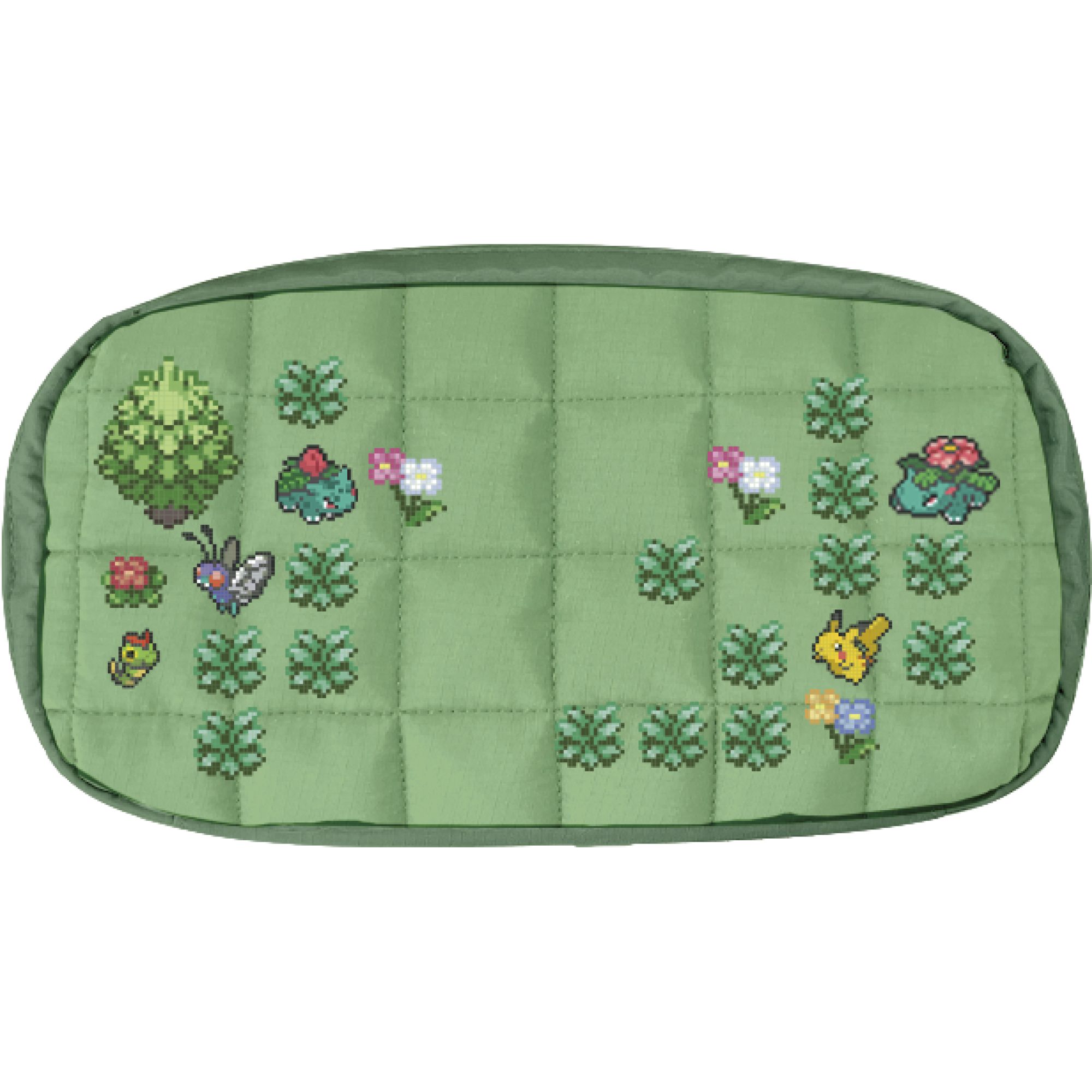 HORI HORI Gesteppte Tasche (Pixel Grün), (für Nintendo Switch 2 / Switch / Gamepad
