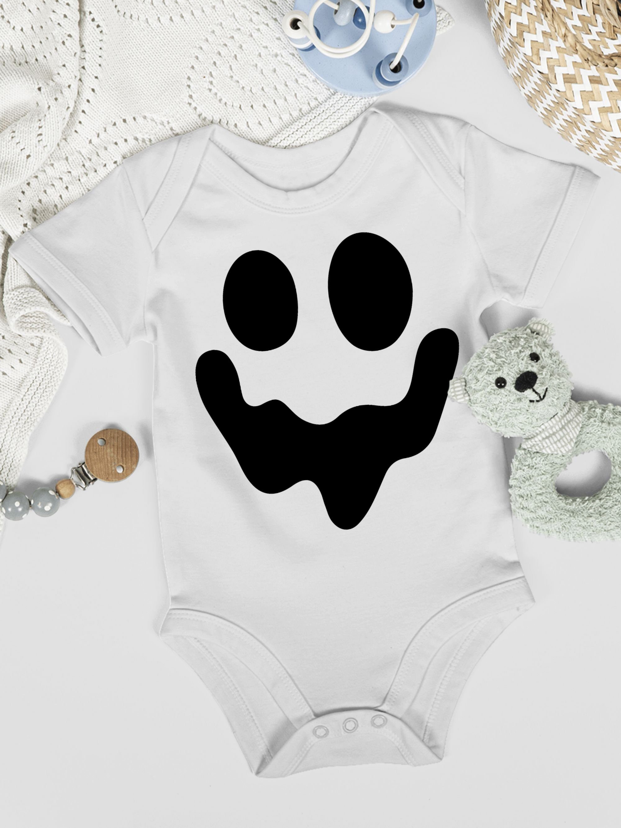 Shirtracer Shirtbody Geist Gespenst Spuk Einfach Weiß Kostüme Gruselig 1 Baby Halloween für