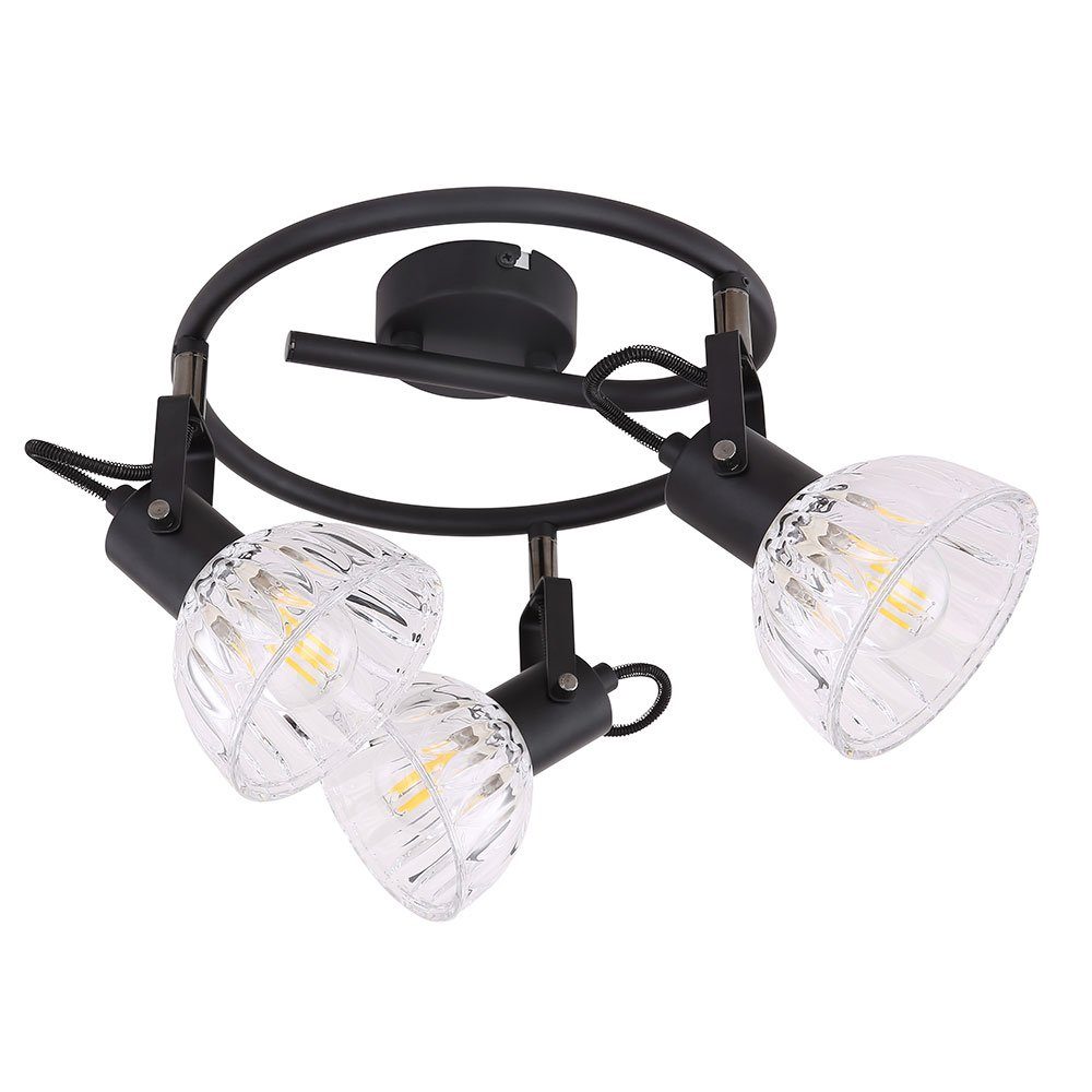 Leuchtmittel Deckenlampe Spots Deckenstrahler, nicht beweglich inklusive, Globo E14 Deckenstrahler Deckenleuchte