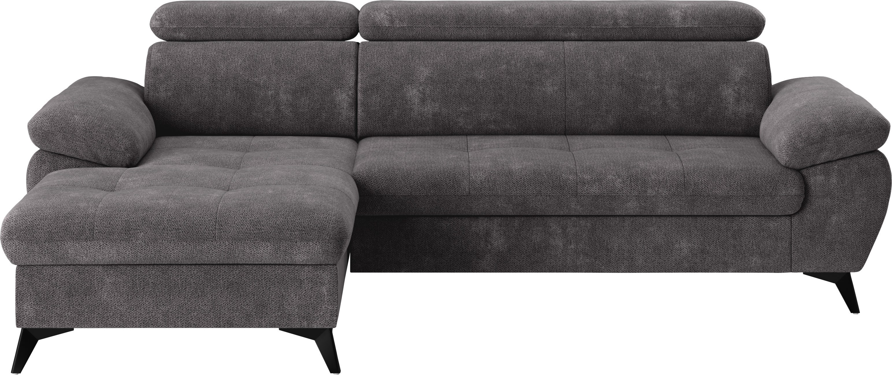 COTTA Ecksofa Hudson L-Form, mit Kopfteilverstellung, günstig online kaufen