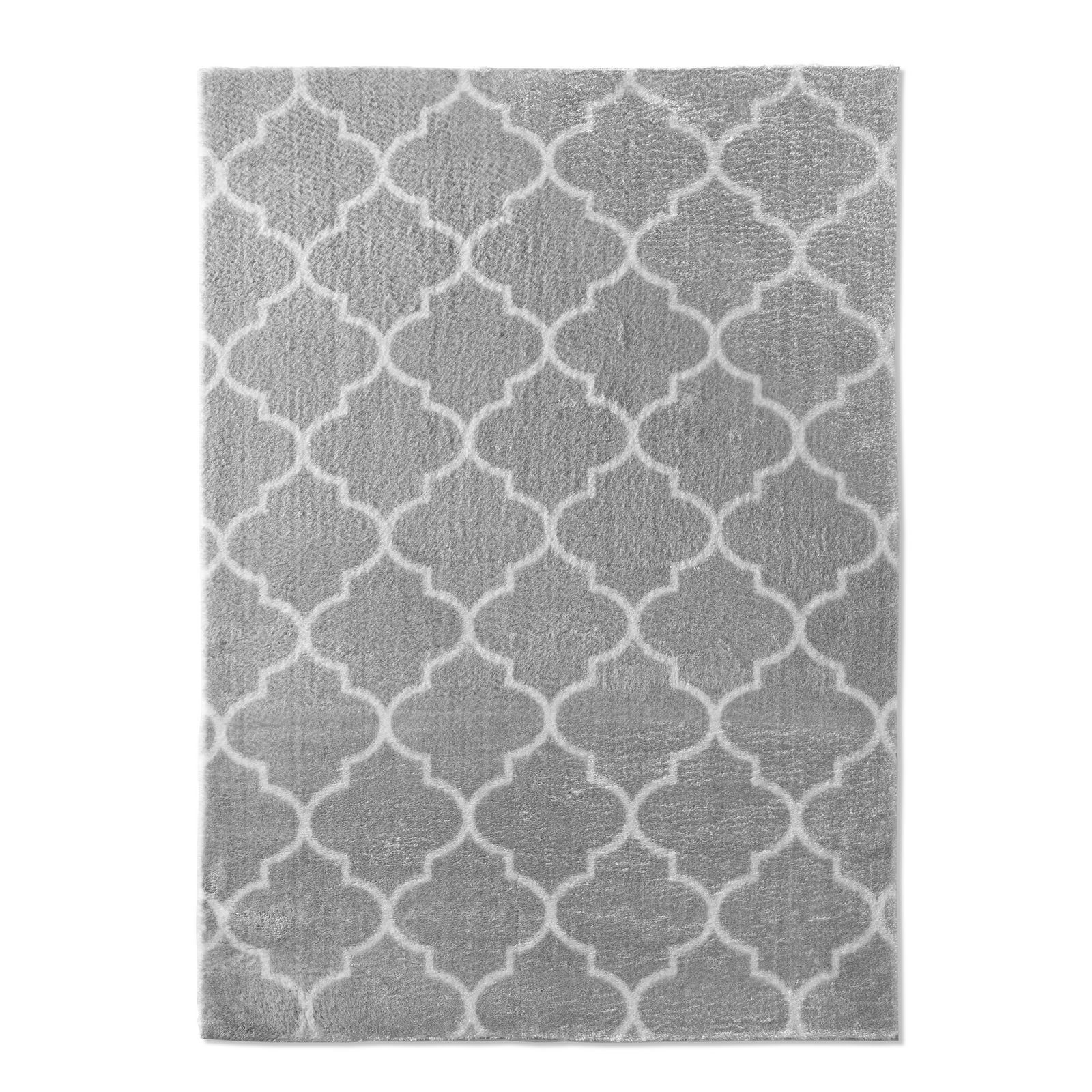 TaraCarpet Teppich Valetta Florentiner 52, rund, Höhe: 19 mm, Skandi designer kurzflor waschbar Wohnzimmer Schlafzimmer 080x080 cm