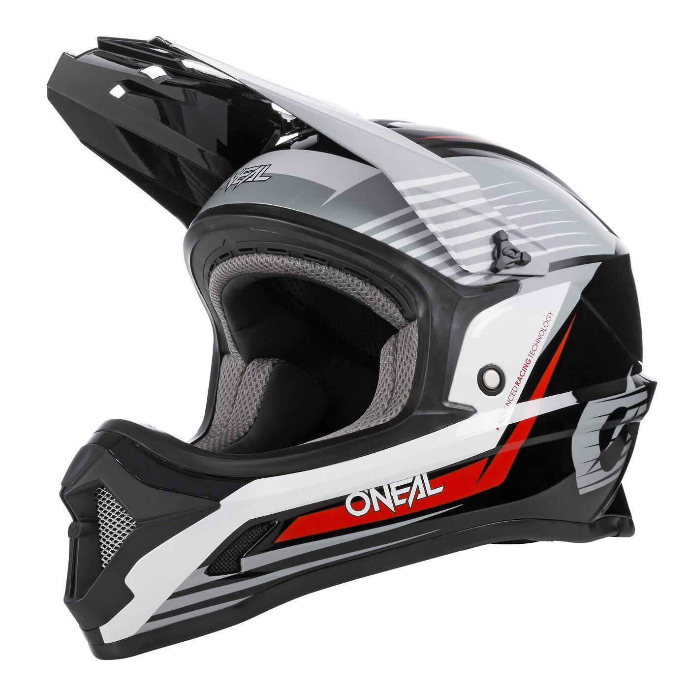 O’NEAL Motorradhelm Motocrosshelm O'Neal 1Series Stream Schwarz-Rot Motorradhelm