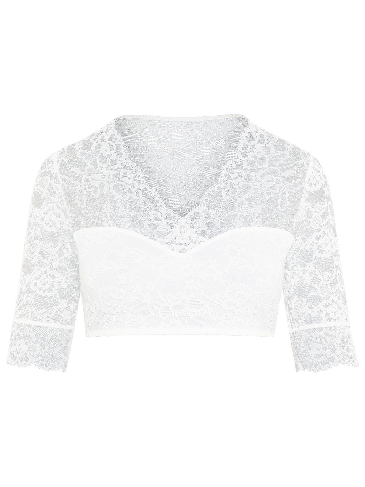 Susa Dirndlbluse Dirndlbluse halbarm Wiesn-Zauber (Stück, 1-tlg) -