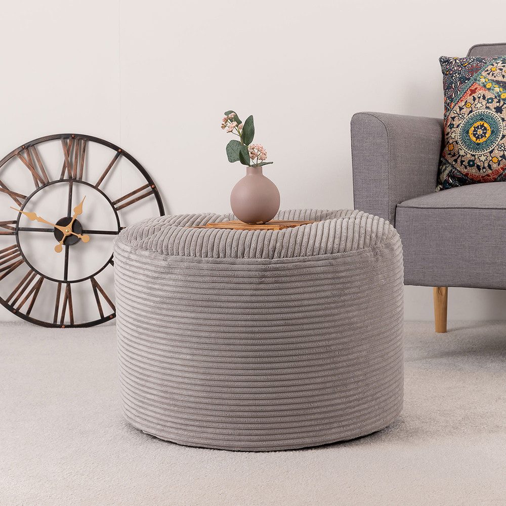 icon Pouf Sitzpouf XL aus Cord günstig online kaufen