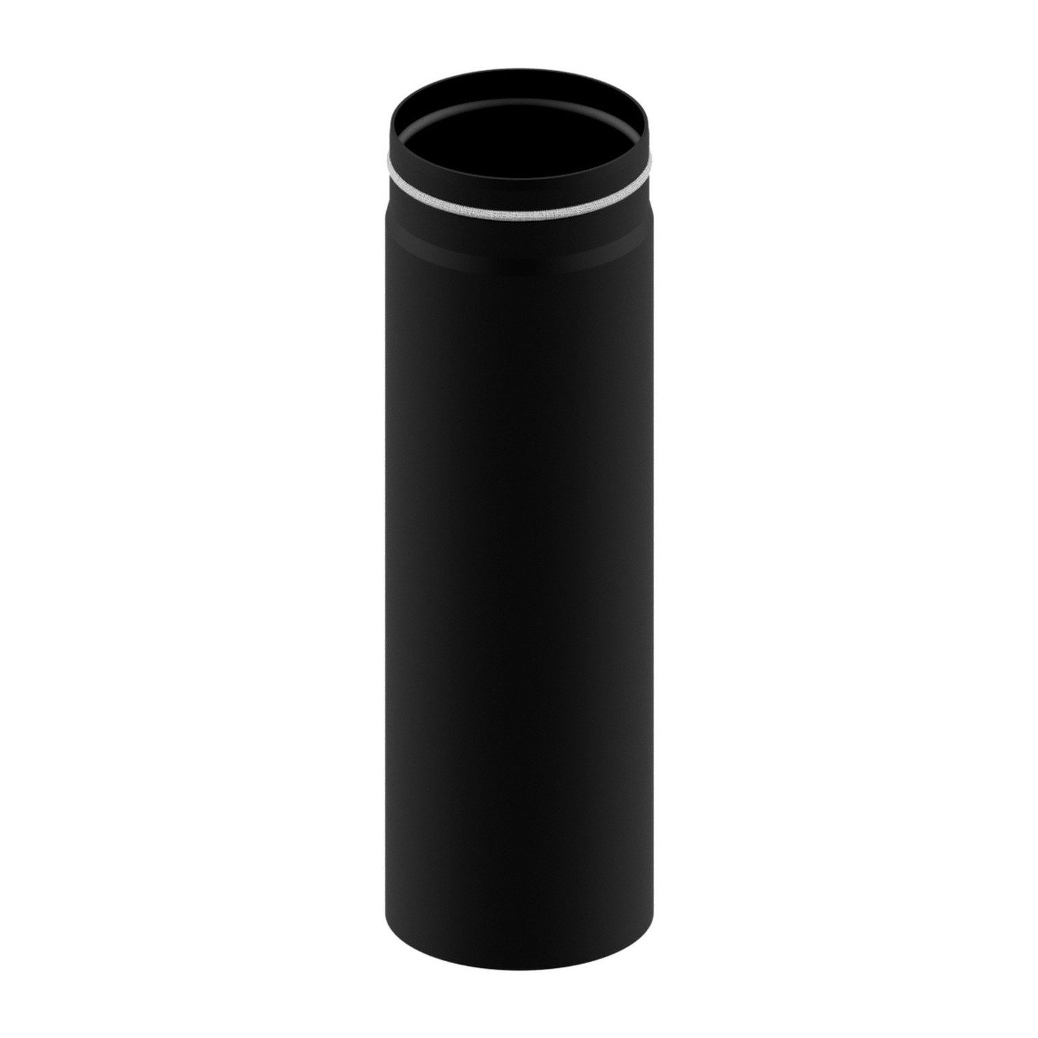 Raik Ofenrohr Raik Längenelement 150x500x2,00mm eingezogen schwarz für Ofenrohr, Längenelement