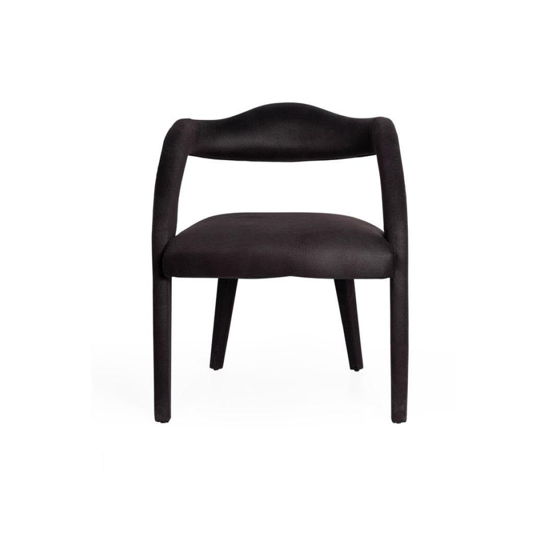 JVmoebel Stuhl, Esszimmer Stuhl Luxus Stoff Holz Design Stühle Lehnstuhl Polster