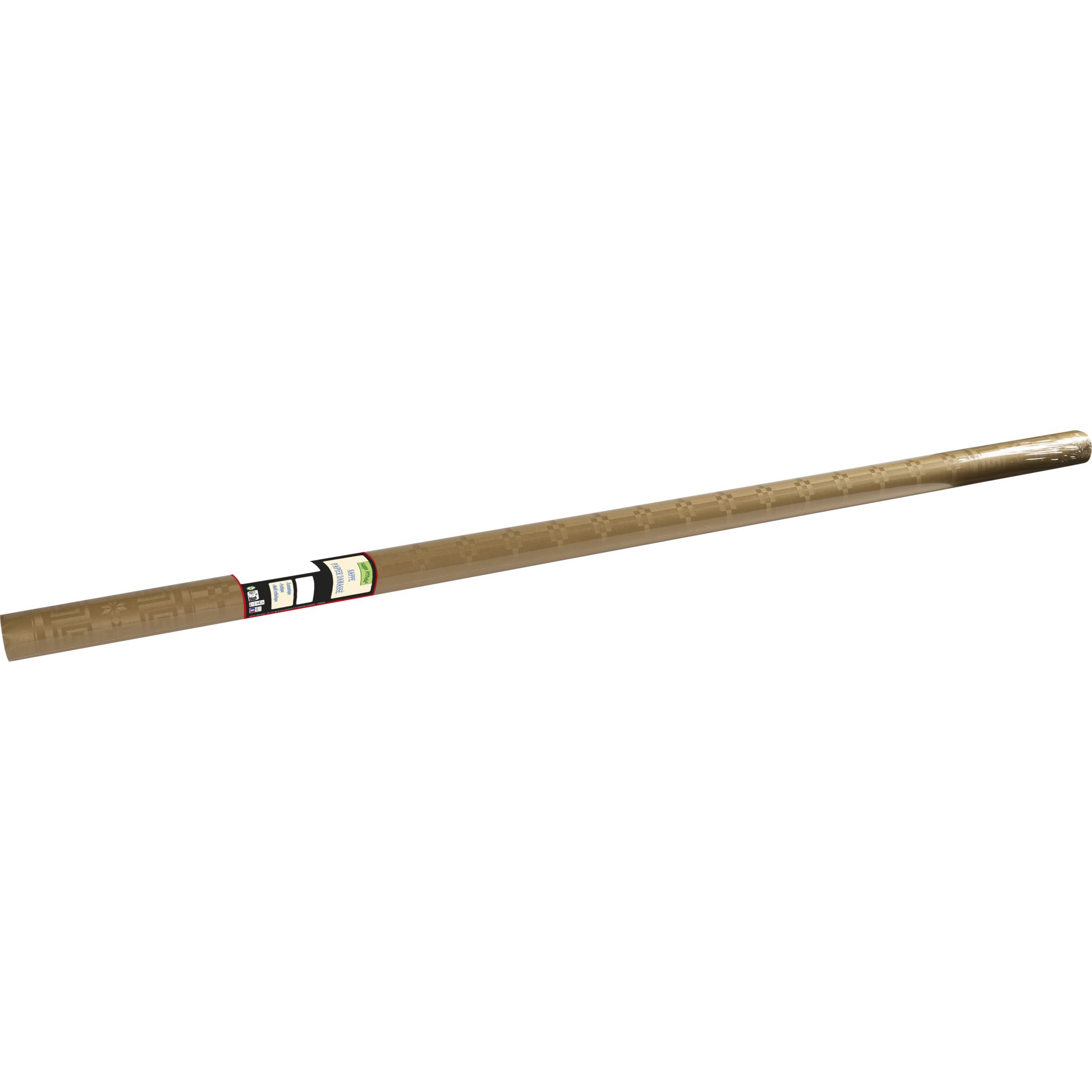 PROnappe Tischband 12x Papiertischdecke Rolle Damastprägung - 6x1,18m - Gold RD260657I