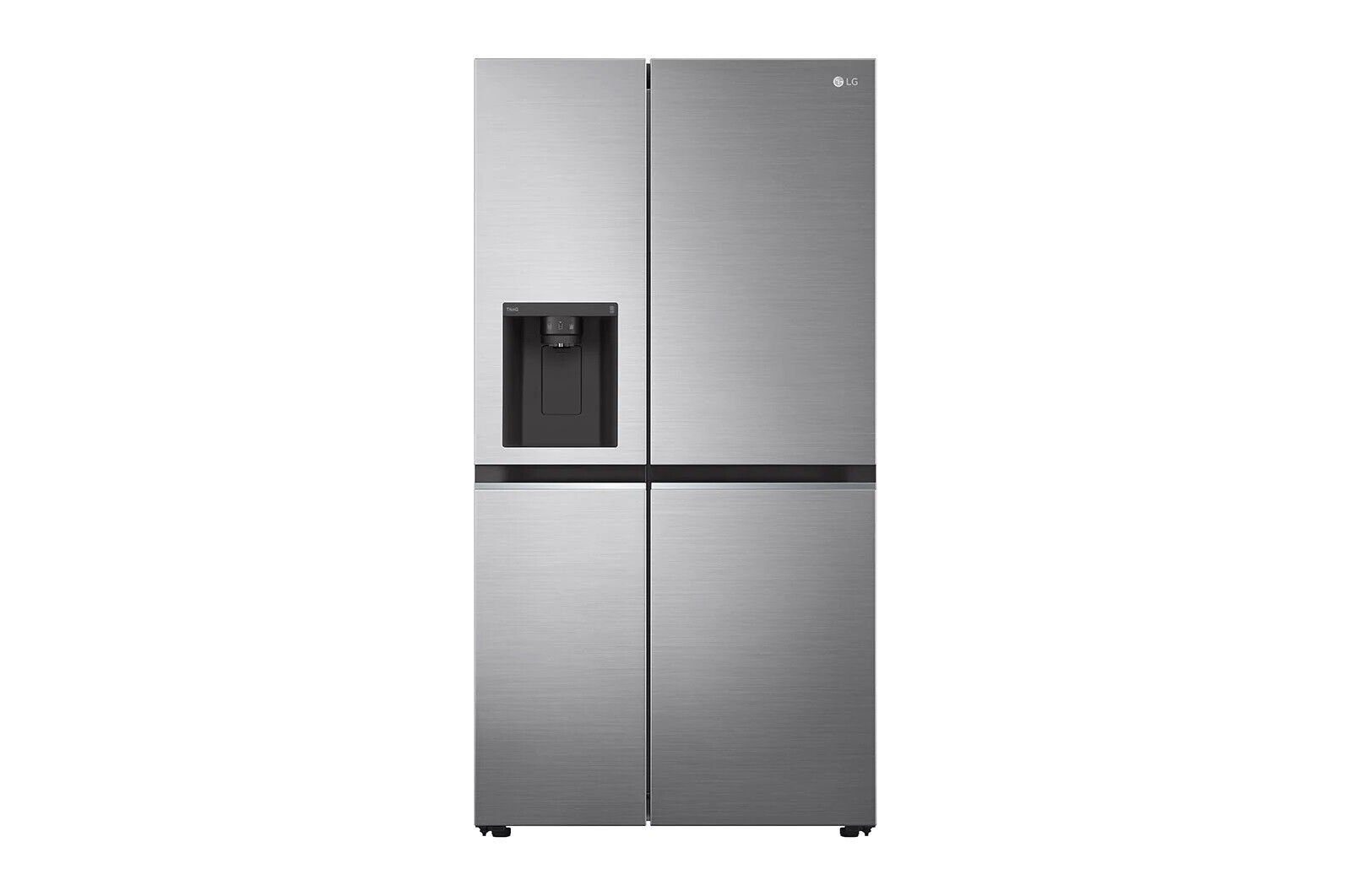 LG Side-by-Side GSLV70PZTF, 179 cm hoch, 91.3 cm breit, Kühl- Gefrierkombination 635L French Door NatureFRESH Edelstahl