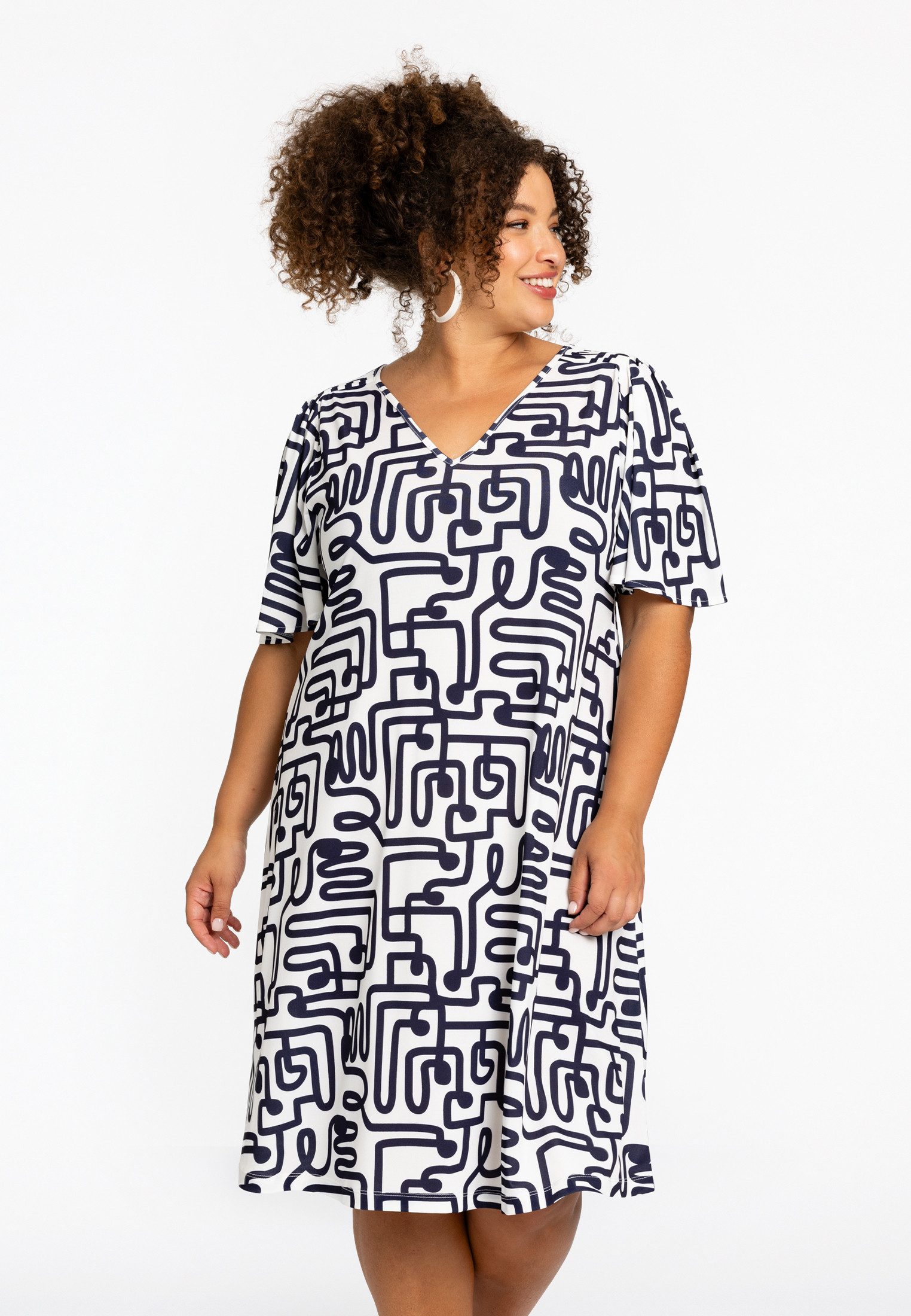 YOEK A-Linien-Kleid Damen Kleid Große Größen günstig online kaufen