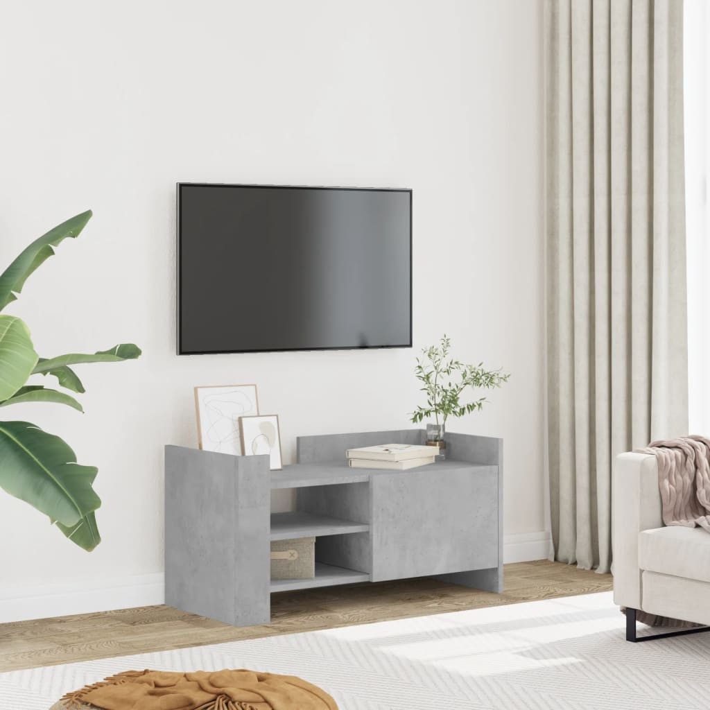 vidaXL Schrankmodule TV-Schrank Betongrau 80x35x40 cm Holzwerkstoff günstig online kaufen