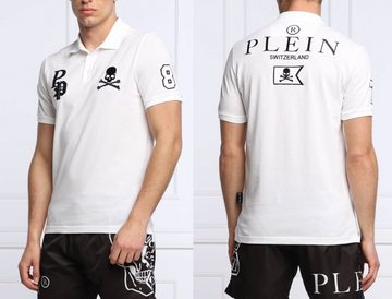 PHILIPP PLEIN Poloshirt PHILIPP PLEIN Polo Shirt Polohemd Multi Skull Logo Hemd Polohemd T-shi