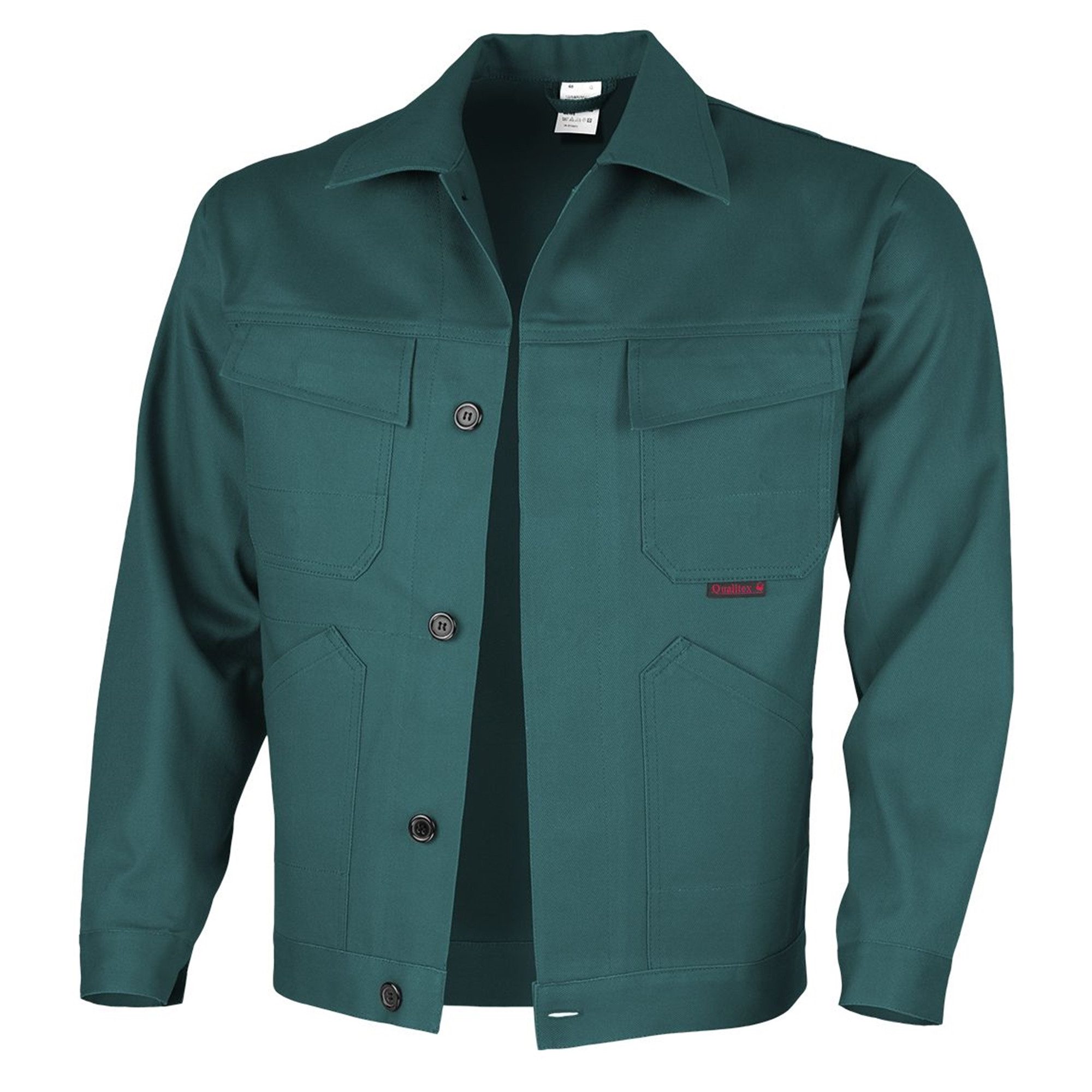 Qualitex Workwear Arbeitsjacke classical Werkstattjacke - BW 270 g - aus reiner Baumwolle