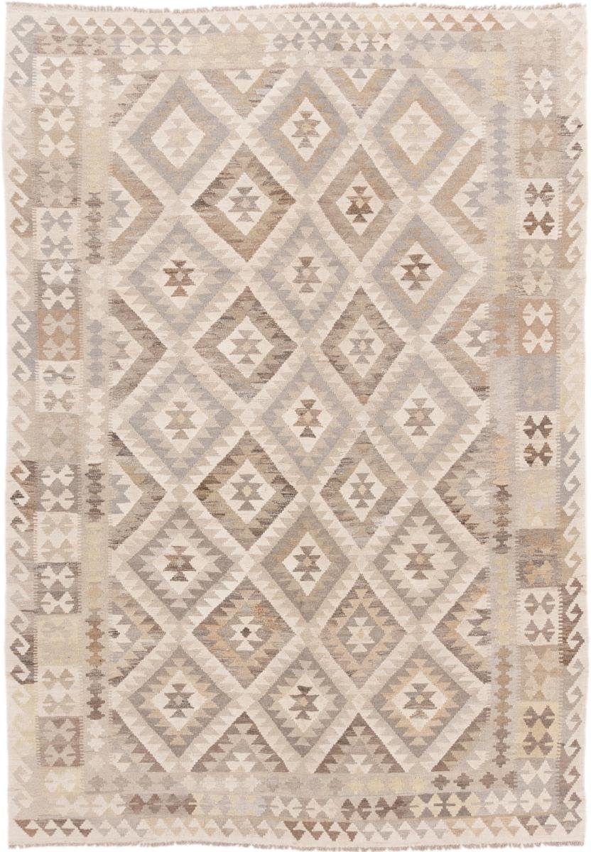 Orientteppich Kelim Afghan Heritage 206x295 Handgewebter Moderner Orientteppich, Nain Trading, rechteckig, Höhe: 3 mm