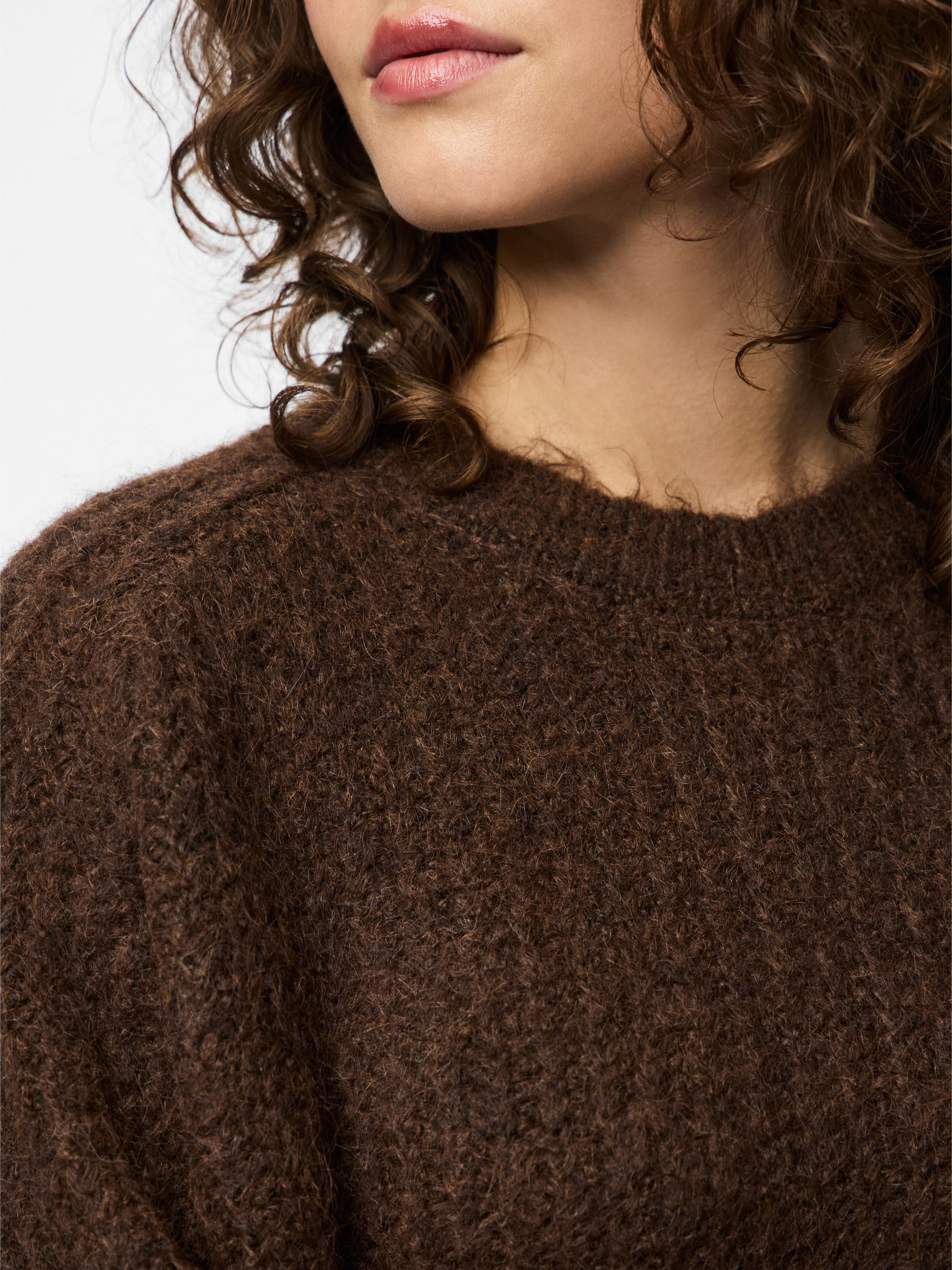 pieces Strickpullover PCCLEO LS O-NECK CHUNKY günstig online kaufen