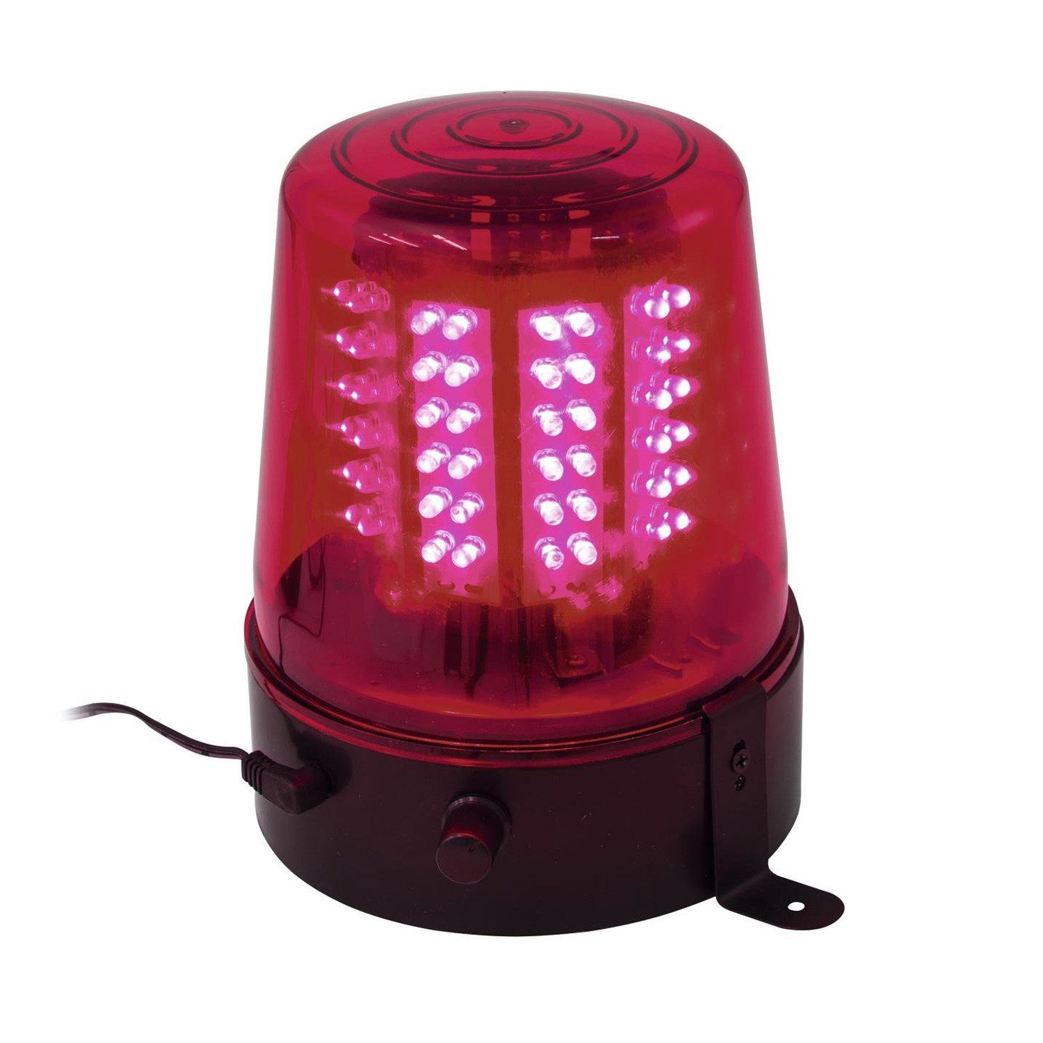 EUROLITE Discolicht Polizeilicht Feuerwehrlicht LED ROT - 108 LED Geschwindigkeit regelbar