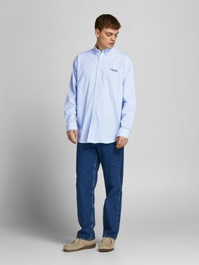 Jack & Jones Langarmhemd Hemd Gestreiftes Button-Down-Hemd BRINK DETAIL