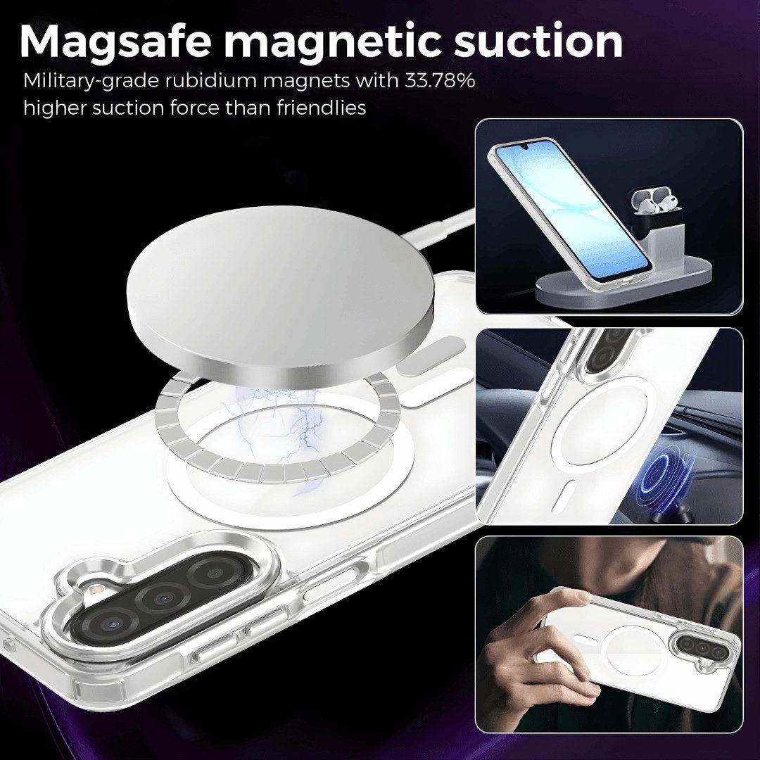 SmartUP Smartphone-Hülle + 2X Schutzglas für Samsung Galaxy A17 5G Panzerfolie MagSafe Case 9H 6,6 Zoll, MagSafe-Technologie – Bild 5 von 5