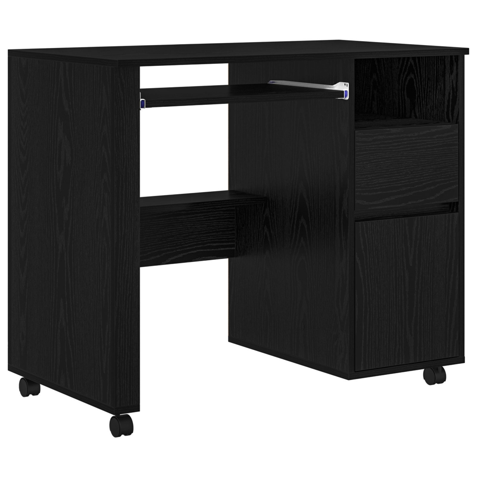 vidaXL Schreibtisch Schwarzer Eichen-Schreibtisch Schwarze Eiche günstig online kaufen