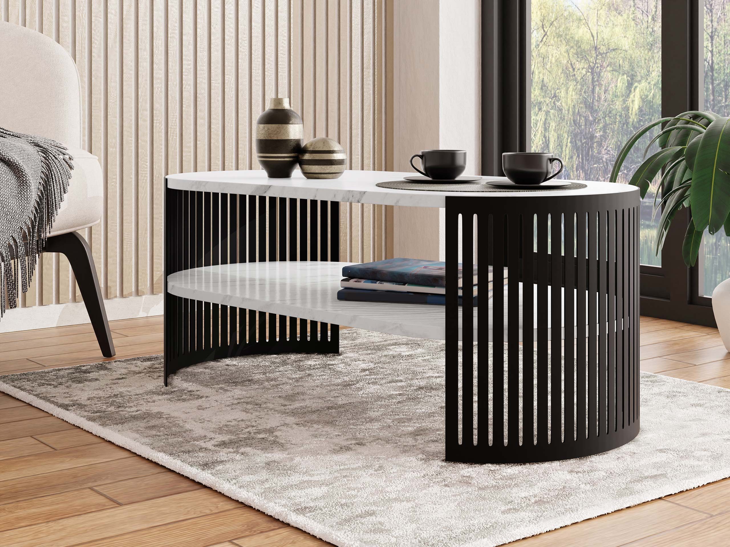 MIRJAN24 Couchtisch Fikoli Oval I (mit günstig online kaufen