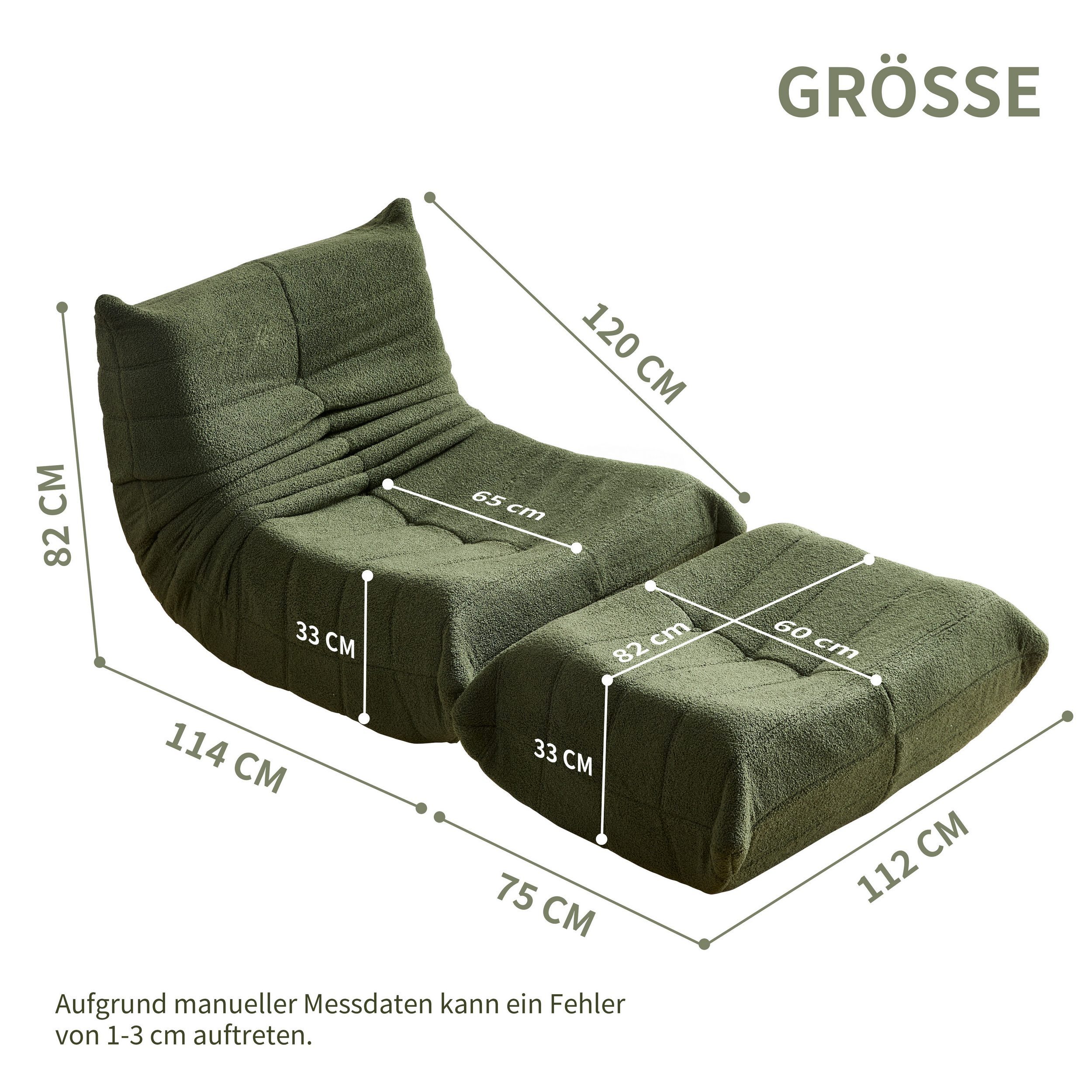 HAUSS SPOLE Sitzsack Lazy Sofa mit günstig online kaufen