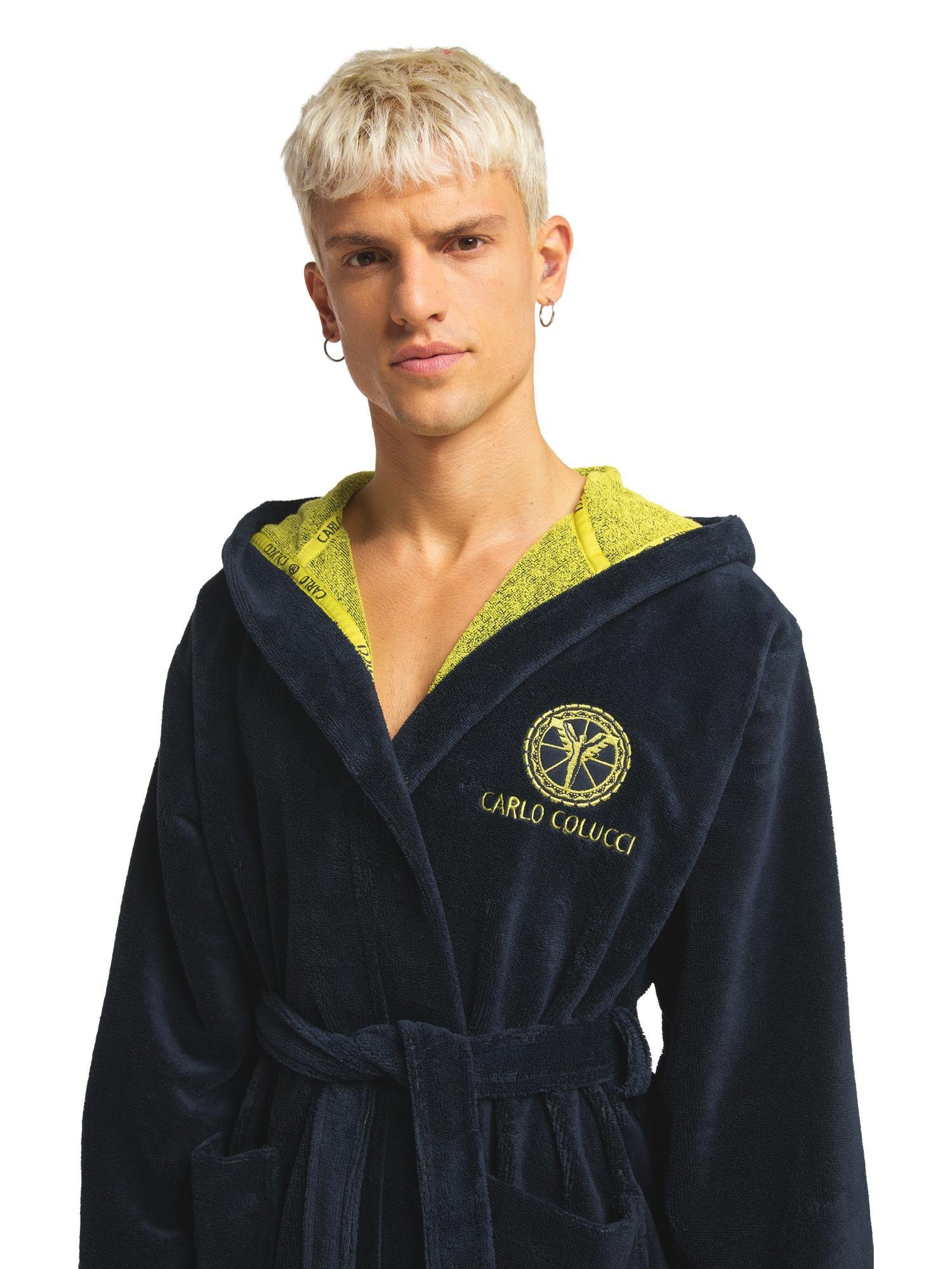 CARLO COLUCCI Bademantel Como, 55% Baumwolle günstig online kaufen