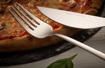 ECHTWERK Besteck-Set Angelini (4-tlg), 2 Personen, Chromnickelstahl 18/10, für Pizza, Quiche, Flammkuchen