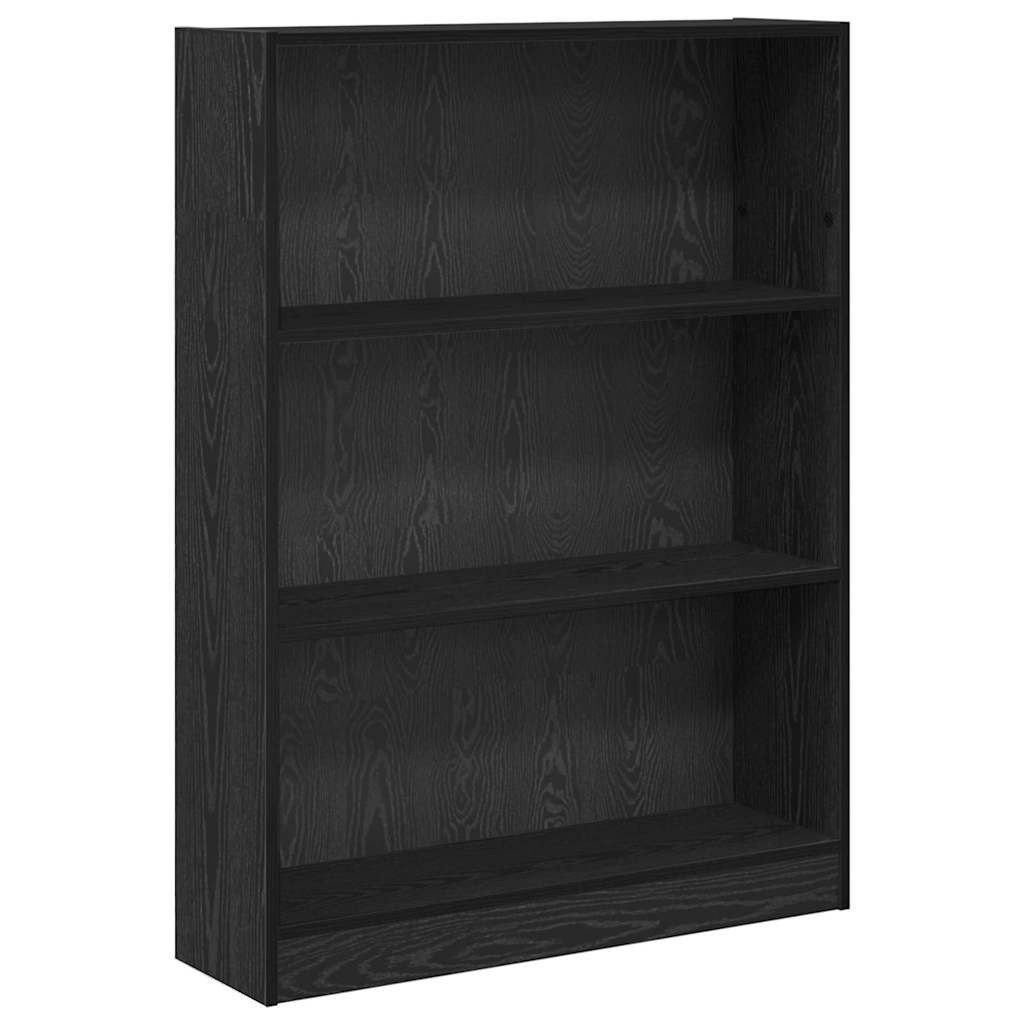 vidaXL Bücherregal Bücherregal Schwarz Eichen-Optik 80 günstig online kaufen