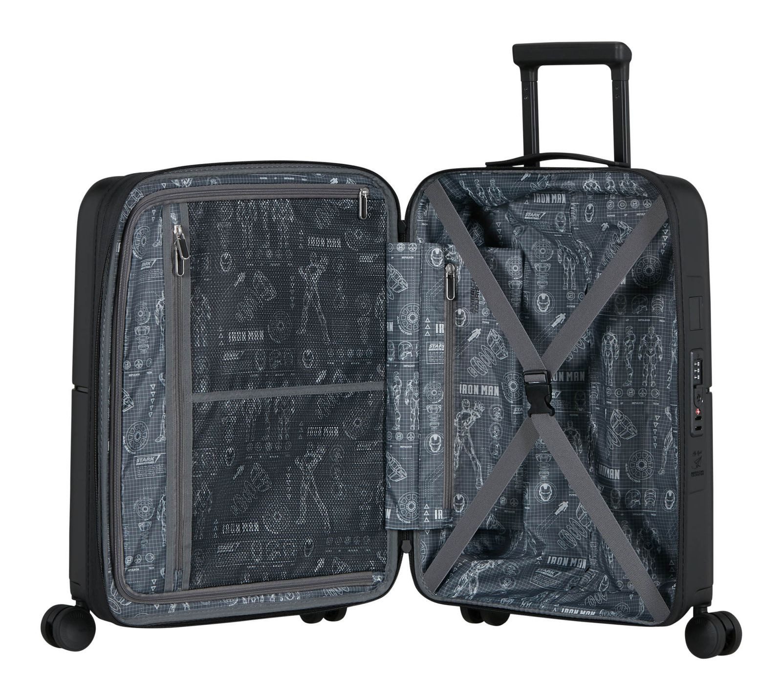 American Tourister® Hartschalen-Trolley Disney Marvel Spinner 55 / 20 EXP TSA, 4 Rollen