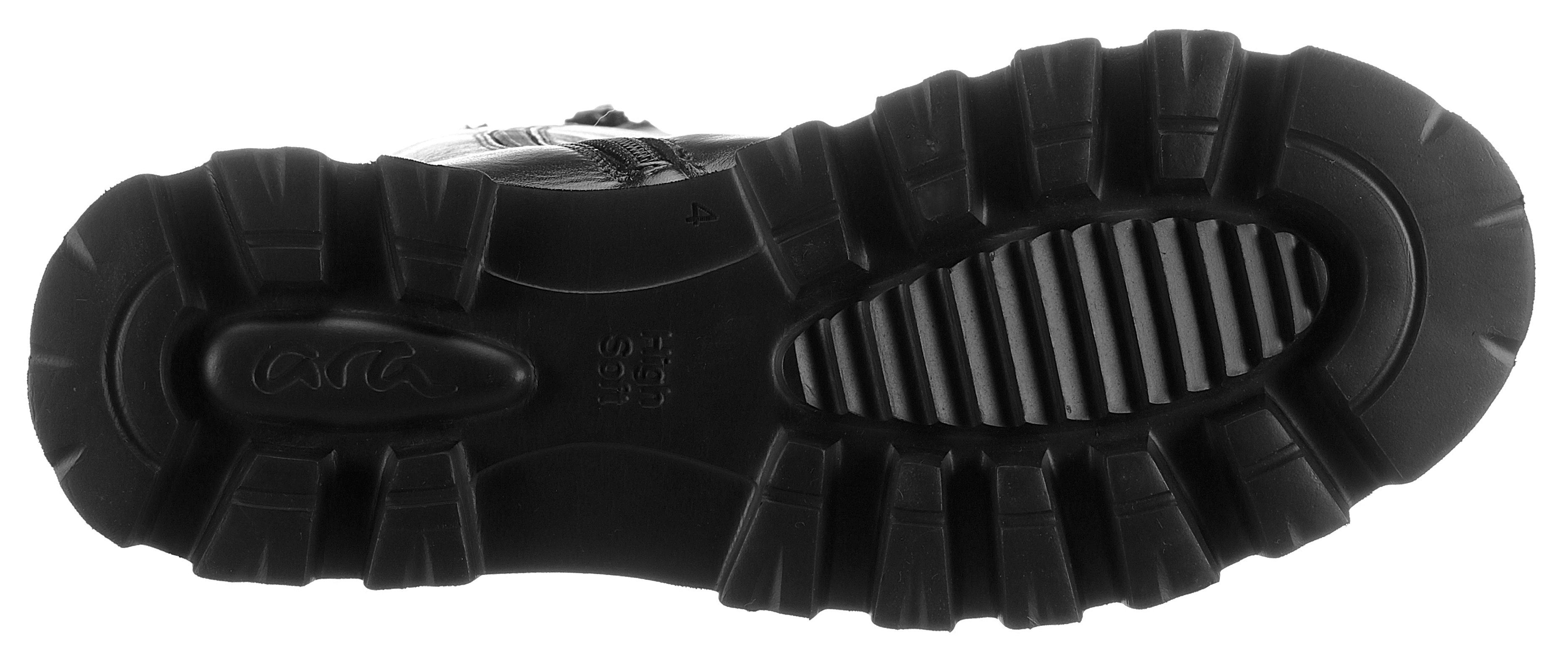 schwarz 046608 praktischem Stiefel mit Reißverschluss KOPENHAGEN Ara