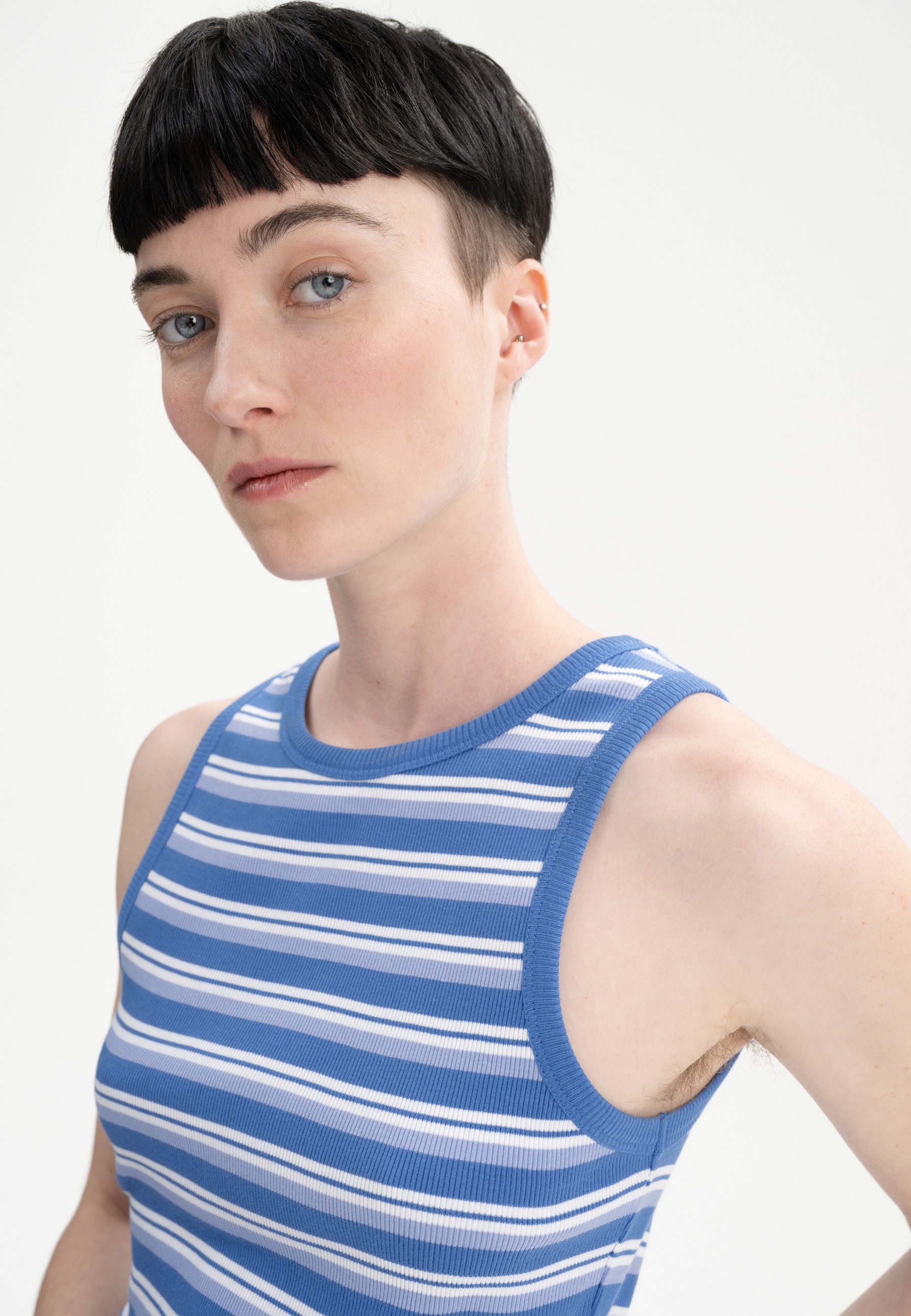 MELA Tanktop Ripp Tanktop Style DRISNA Ärmellos