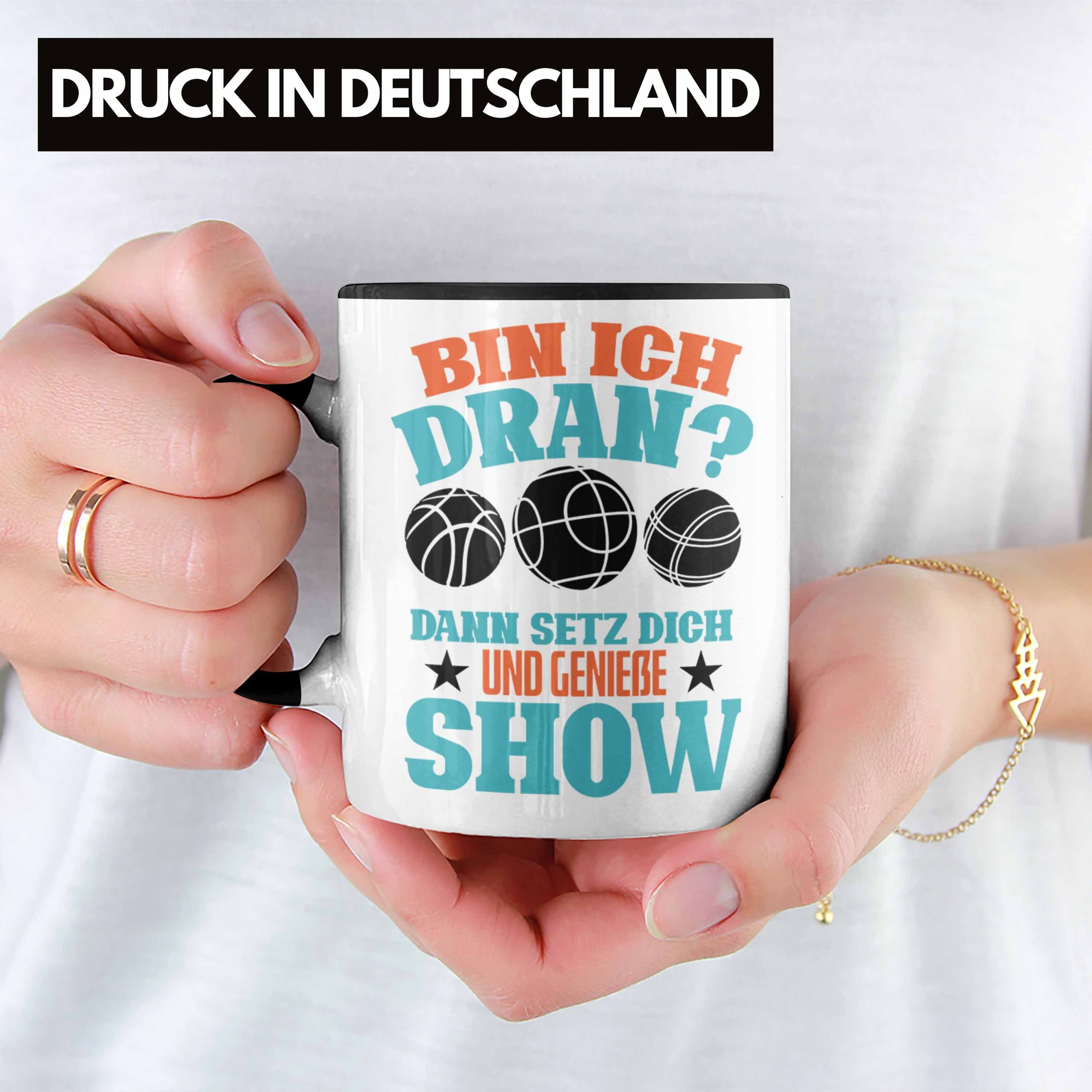 Show" Dran Trendation Ich Dich Ges Und Boule Dann Genieße Schwarz Setz Tasse Hin Die "Bin Tasse