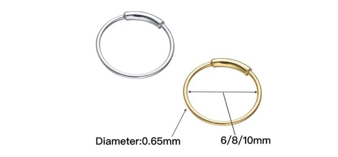 Karisma Schmuck Nasenpiercing Nasenring Tube Silber 925 Ring Biegbar Helix günstig online kaufen