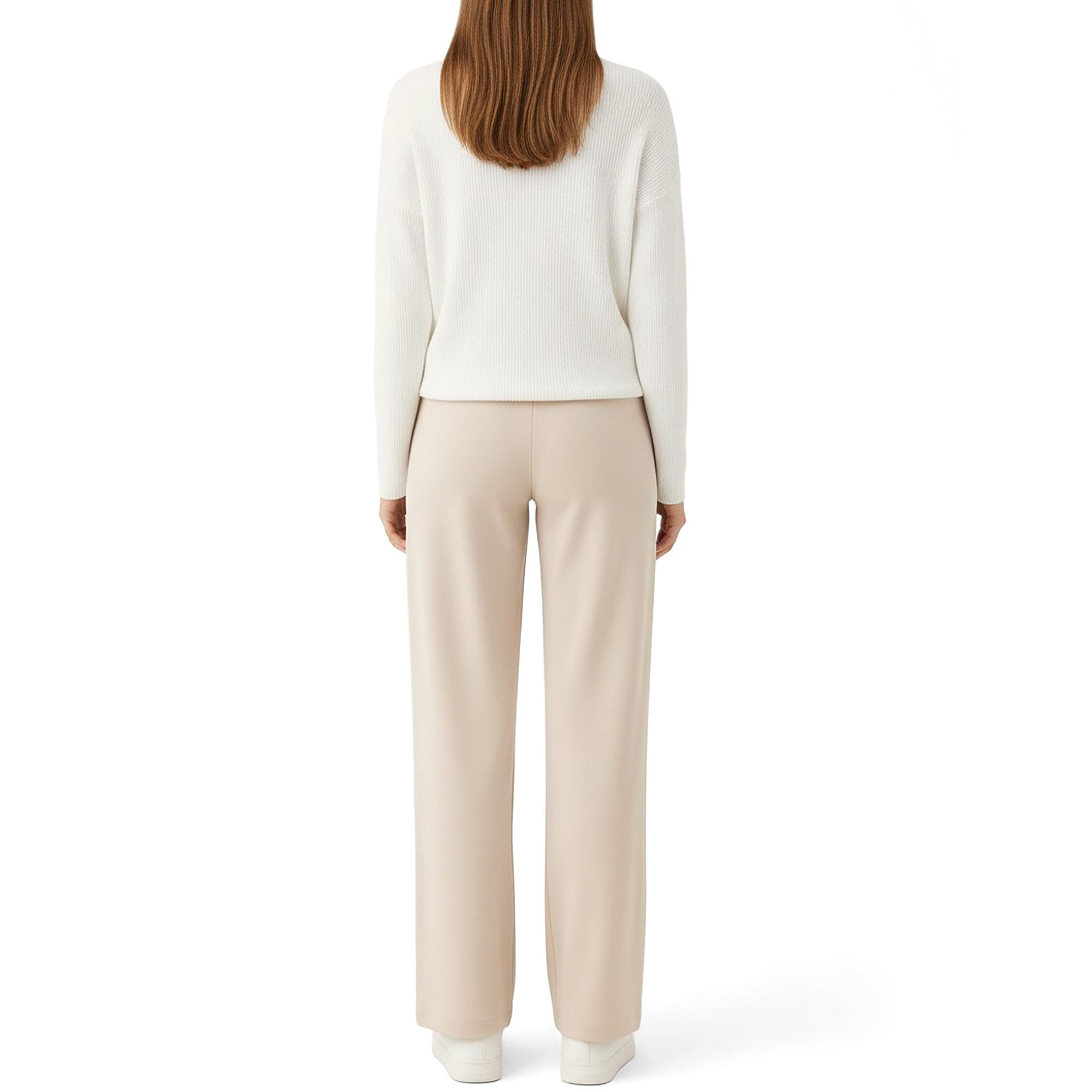 Smith & Solo Jogginghose Damen, Viskose Hose, Schlupfhose Elegant Freizeithose Knitterfrei, Bügelfalte, Komfortbund, Soft Touch, Formstabil