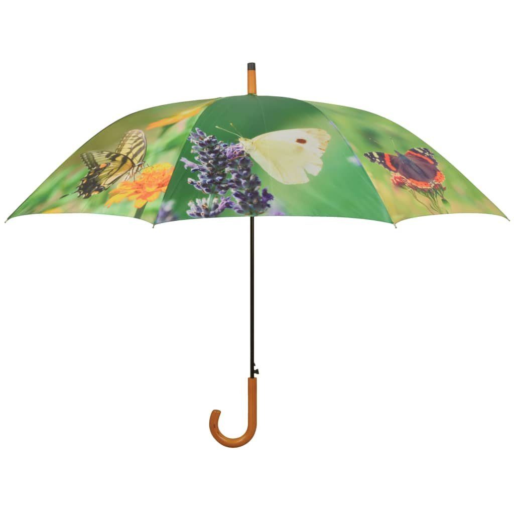 Esschert Design BV Stockregenschirm Regenschirm Butterflies 120 cm TP211 Grün