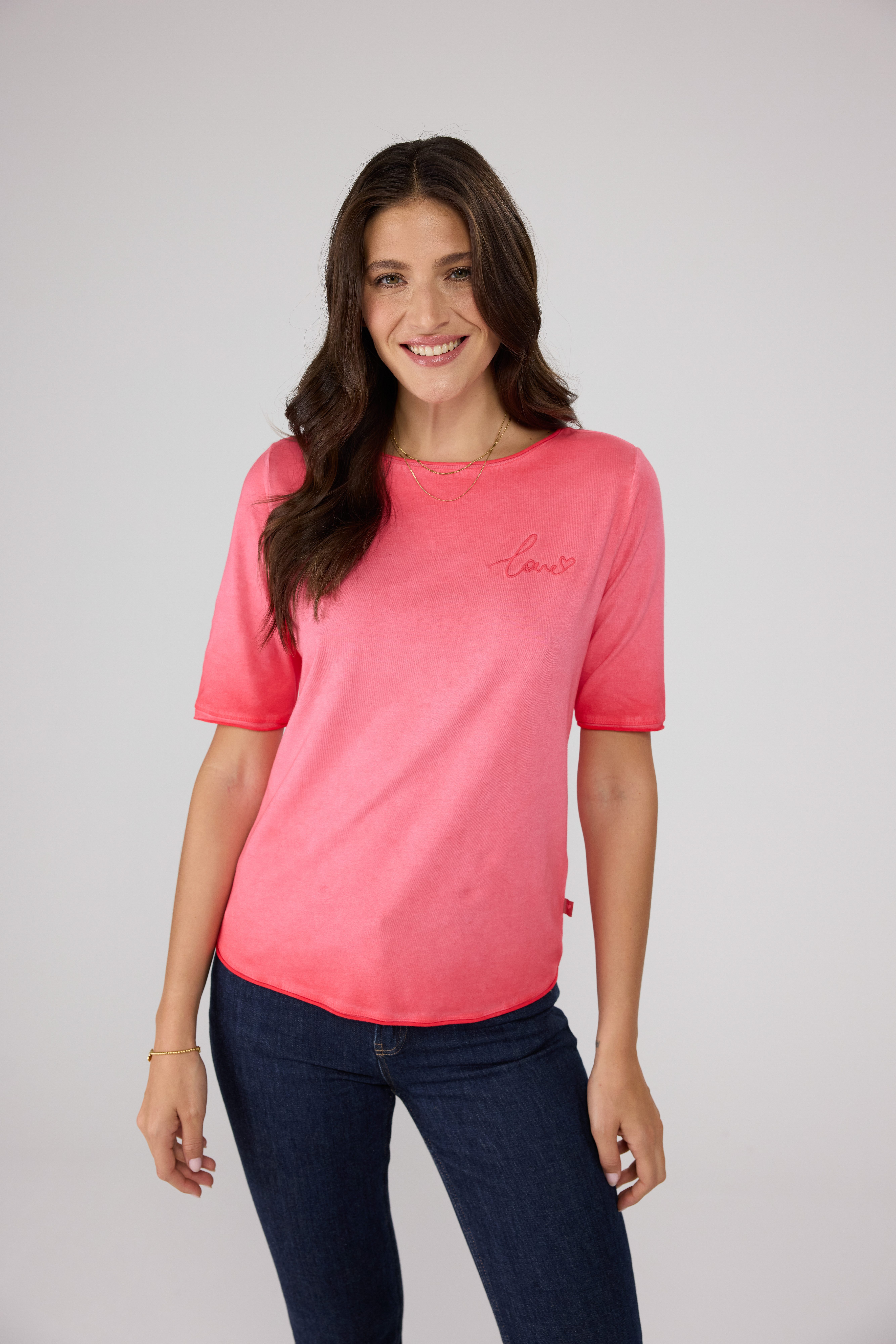 Lieblingsstück Rundhalsshirt CandiceEP mit Schriftzug