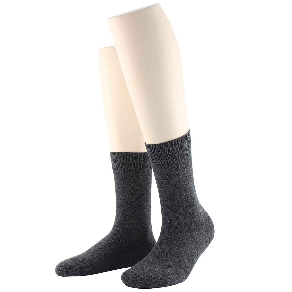 Kurzsocken Wilox Damen Organic Bio Baumwollsocken hautfreundlicher Cotton Anthrazit aus Baumwolle (1-Paar)