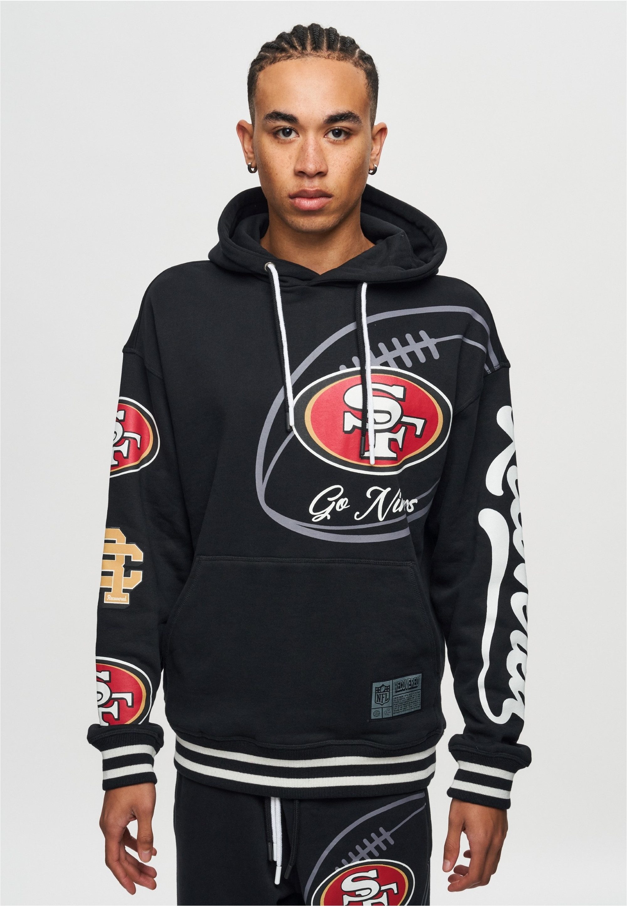 Recovered Kapuzensweatshirt NFL 49ERS Go Niner mit klassischem Print günstig online kaufen