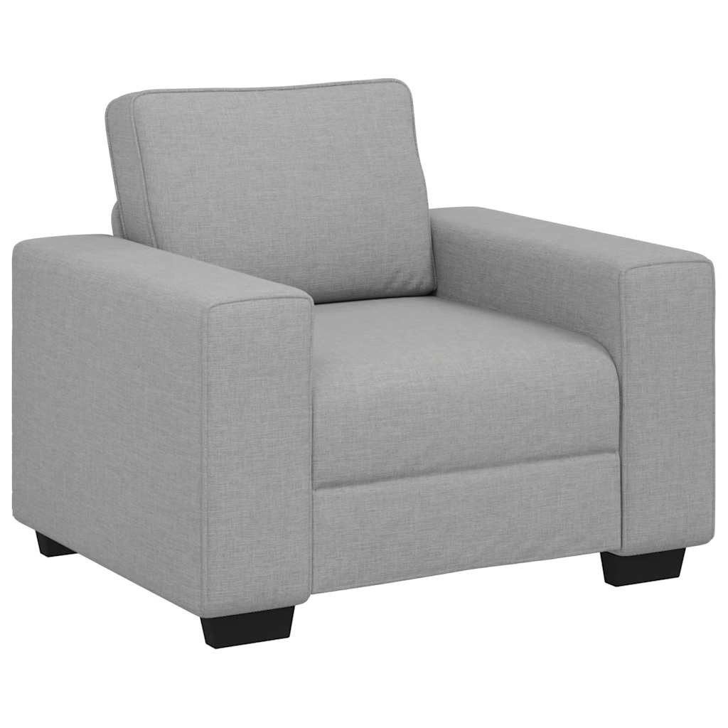 vidaXL Sofa 3-teiliges Sofa-Set mit Kissen, wolkengrauer Stoff günstig online kaufen