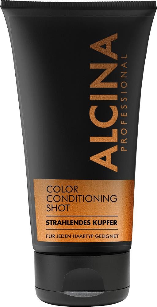 ALCINA Haarspülung ALCINA Color Conditioning Shot in Farbe kupfer (150 ml), Packung, Pflegt glanzloses Haar und lässt verblassende Farben strahlen.
