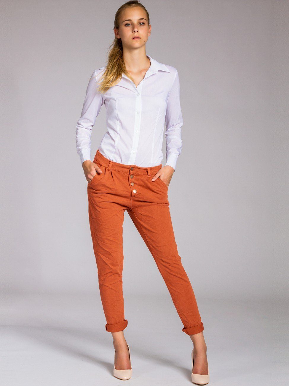 Caspar Stoffhose KHS027 Baumwoll Chino Hose günstig online kaufen