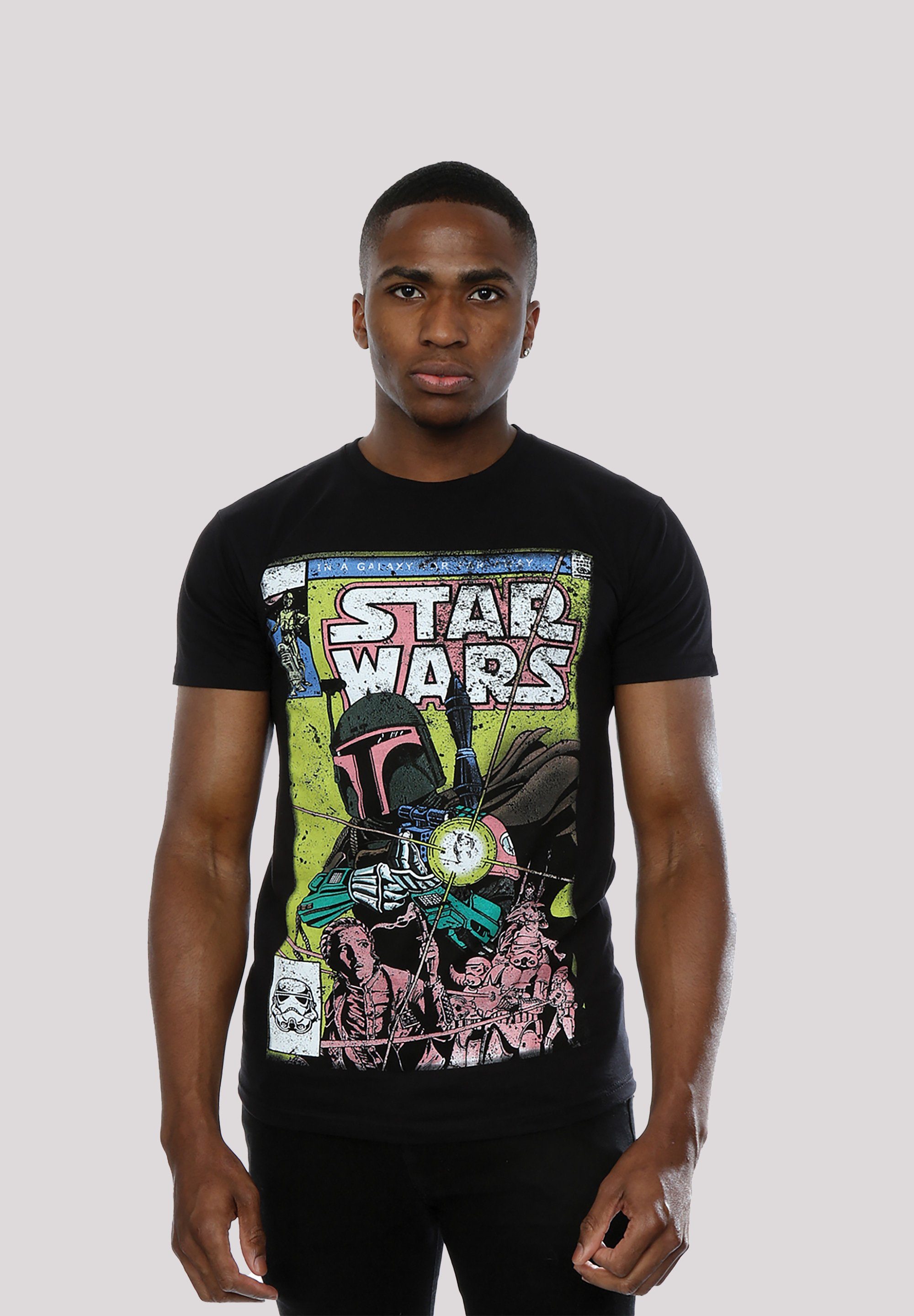F4NT4STIC T-Shirt Star Wars Boba Fett Sehr mit hohem Comic Sterne weicher Tragekomfort Krieg - Baumwollstoff Print, der Premium
