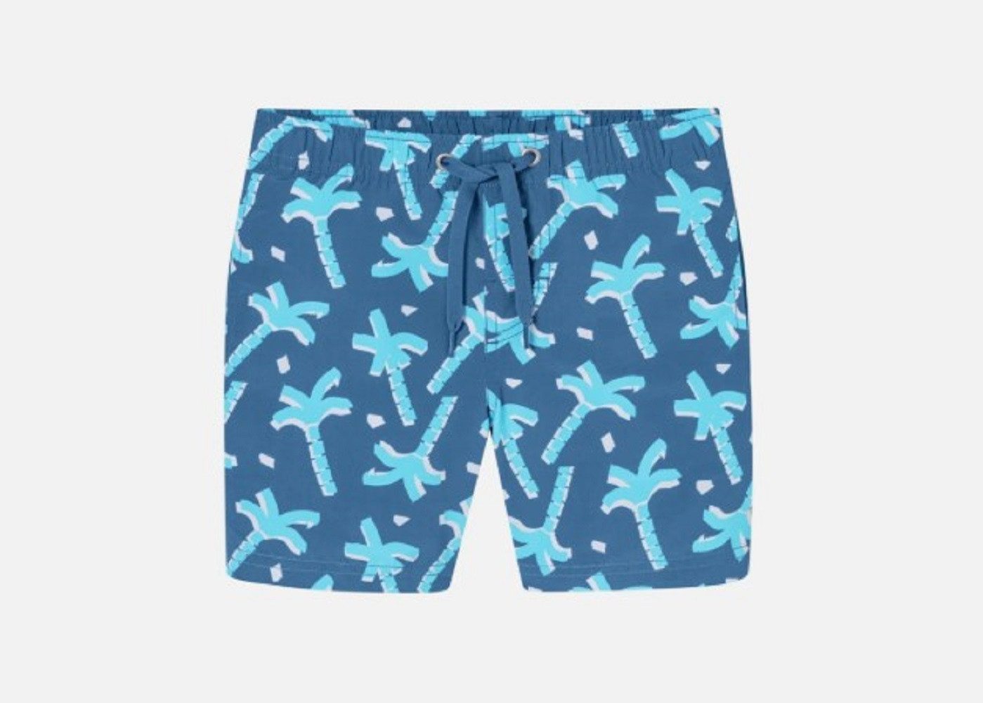 Schiesser Badehose Schwimmshorts Palme blau Gr. 140 neu