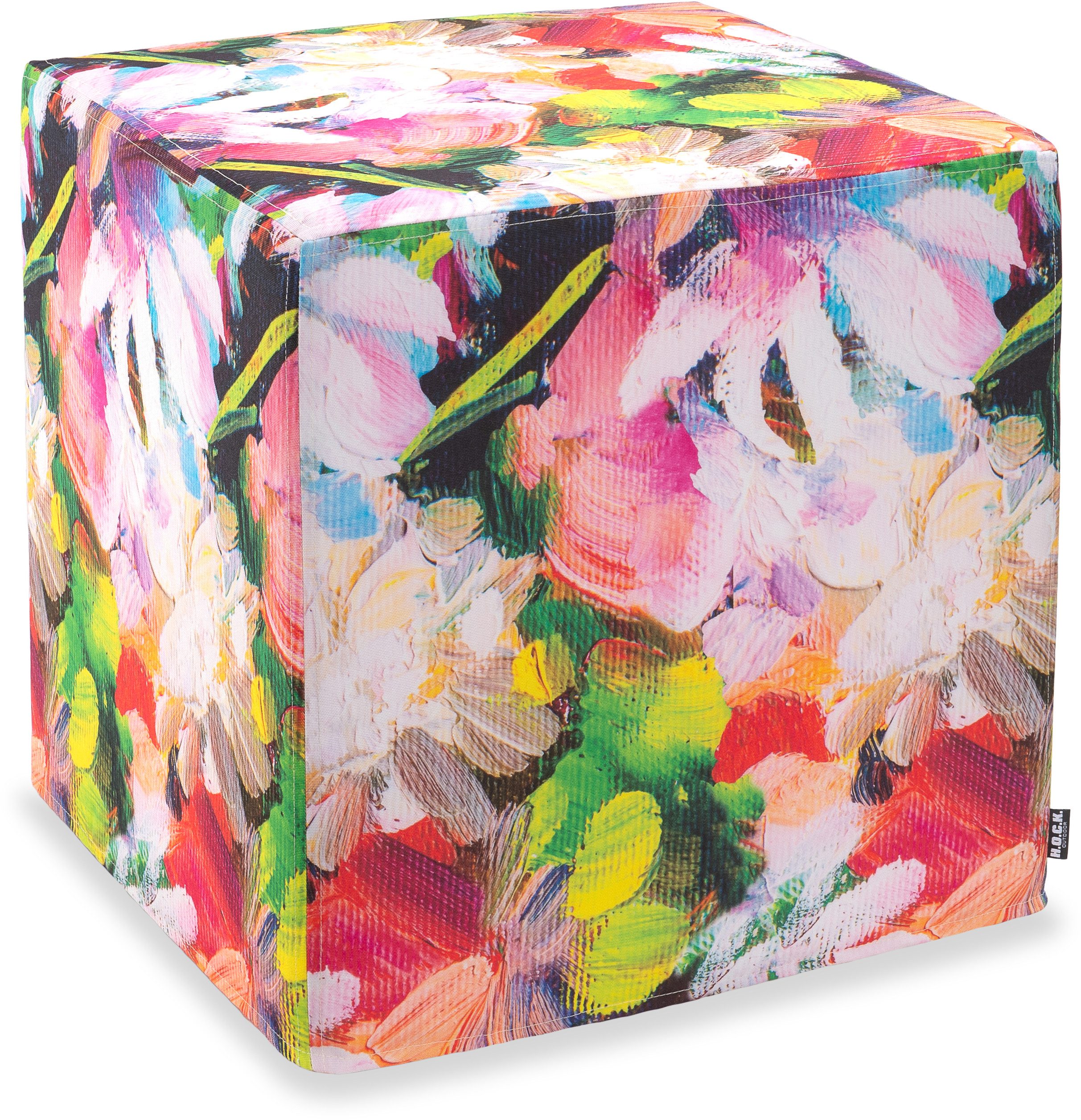 H.O.C.K. Sitzhocker H.O.C.K. Beach Life Outdoor Табуретки eckig 45x45x45cm Flower, Табуретки, Sitzhocker, Pouf Табуретки, Barhocker - wetterfest, vielseitig