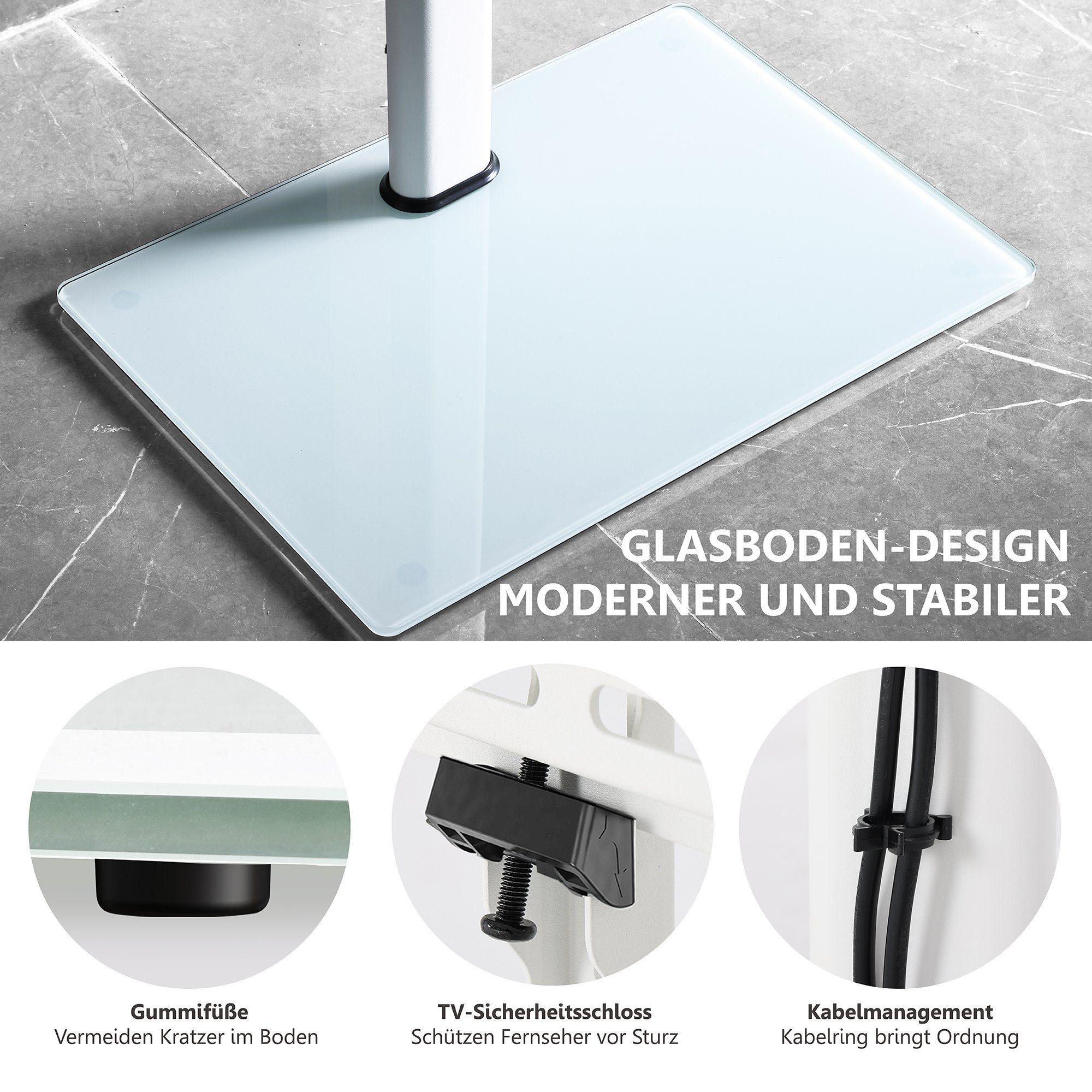 FITUEYES TV-Standfuß, (bis 60,00 Zoll)