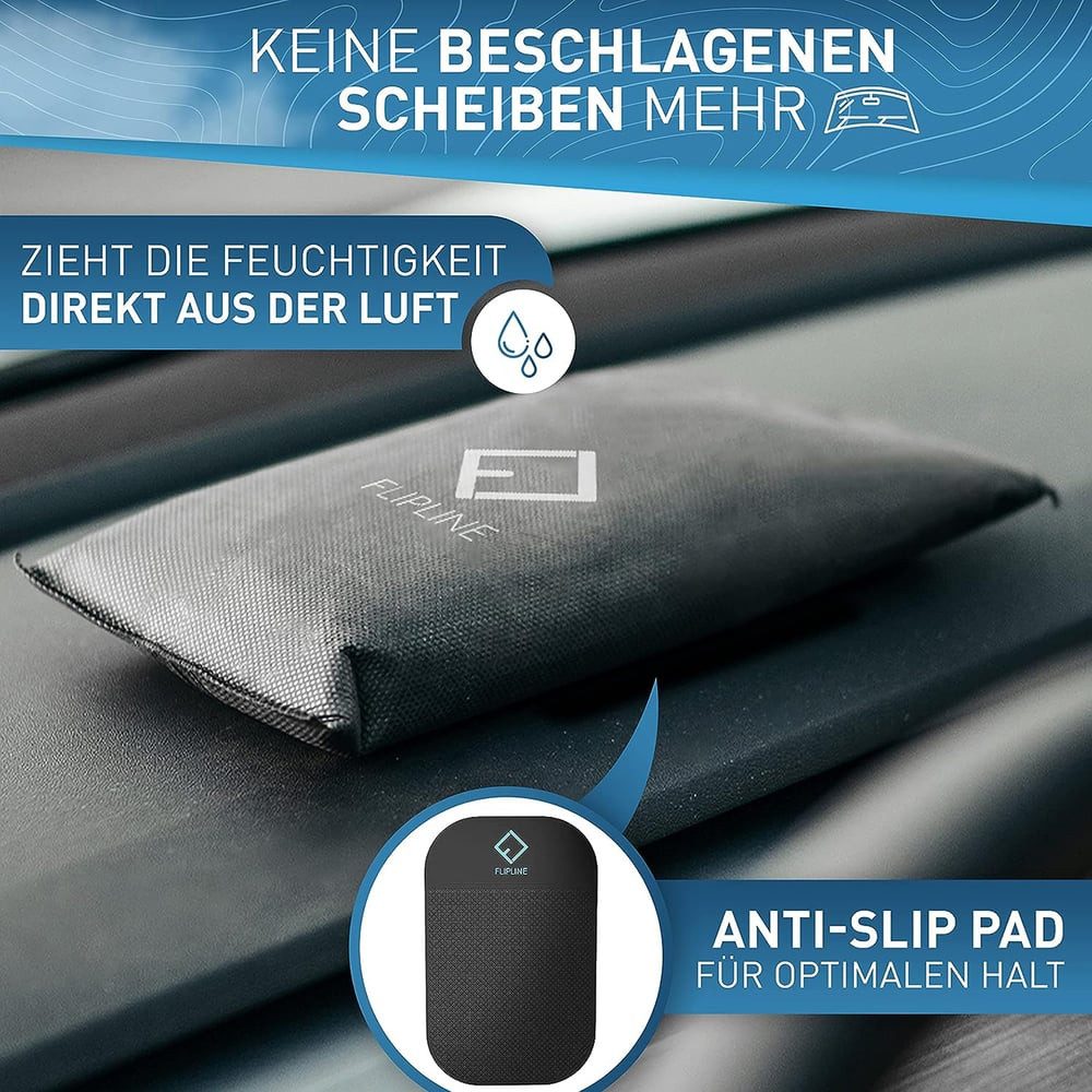 FLIPLINE® Luftentfeuchter ECO "1kg" fürs Auto + ANTI-RUTSCH-PAD, nie wieder günstig online kaufen