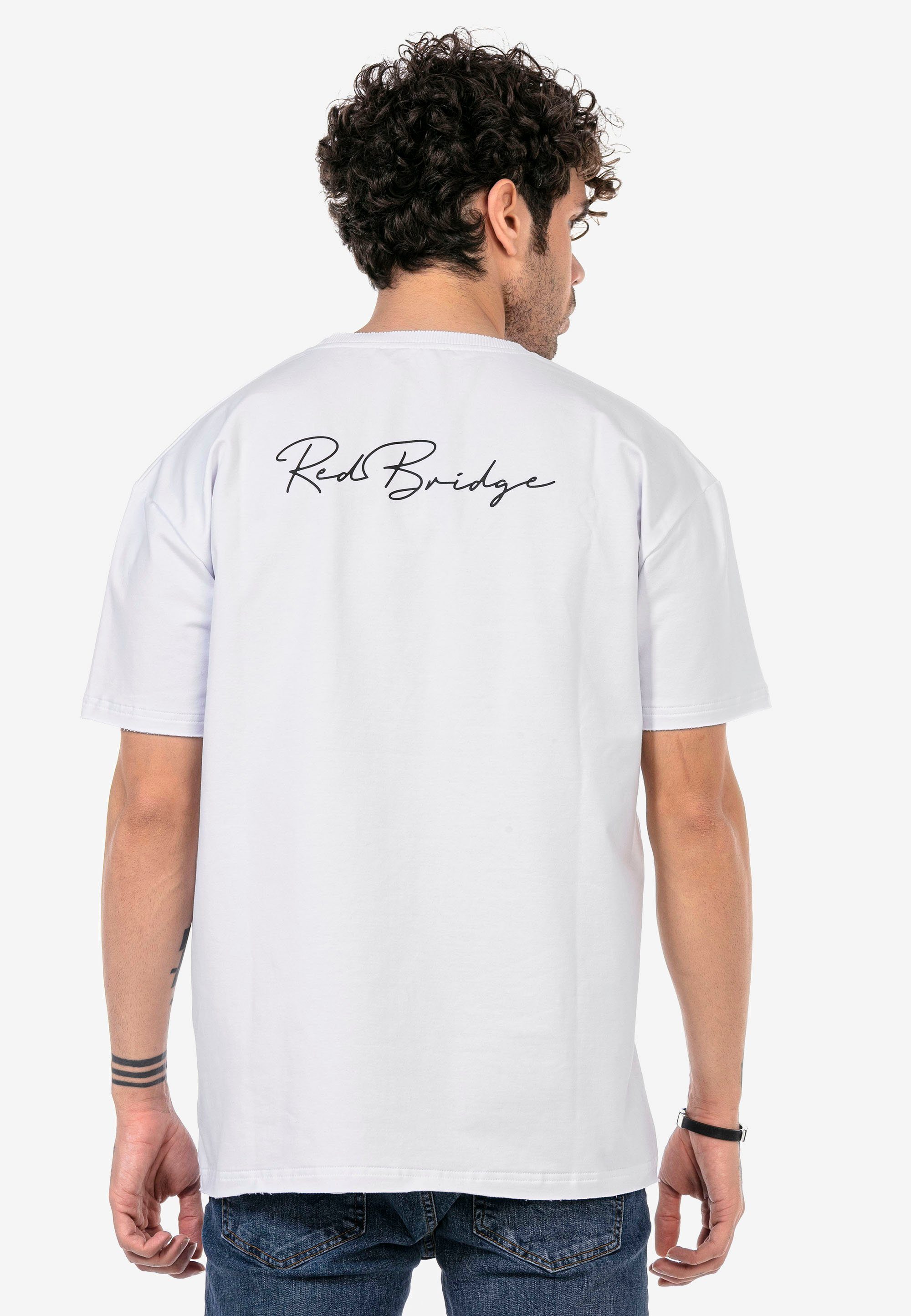 weiß RedBridge mit Marken-Schriftzug modischem Syracuse T-Shirt