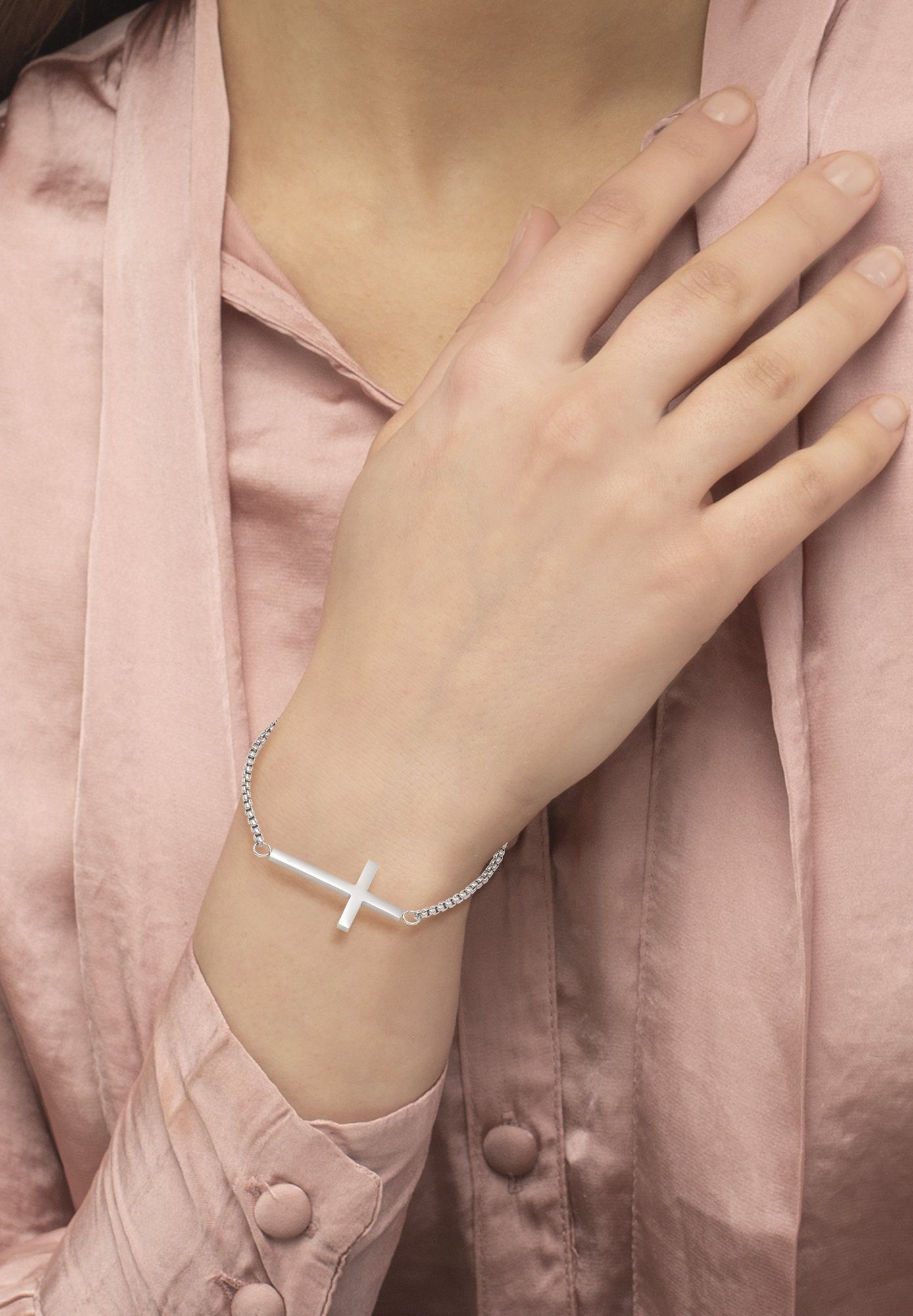 Heideman Armband Crux silberfarben poliert (Armband, günstig online kaufen