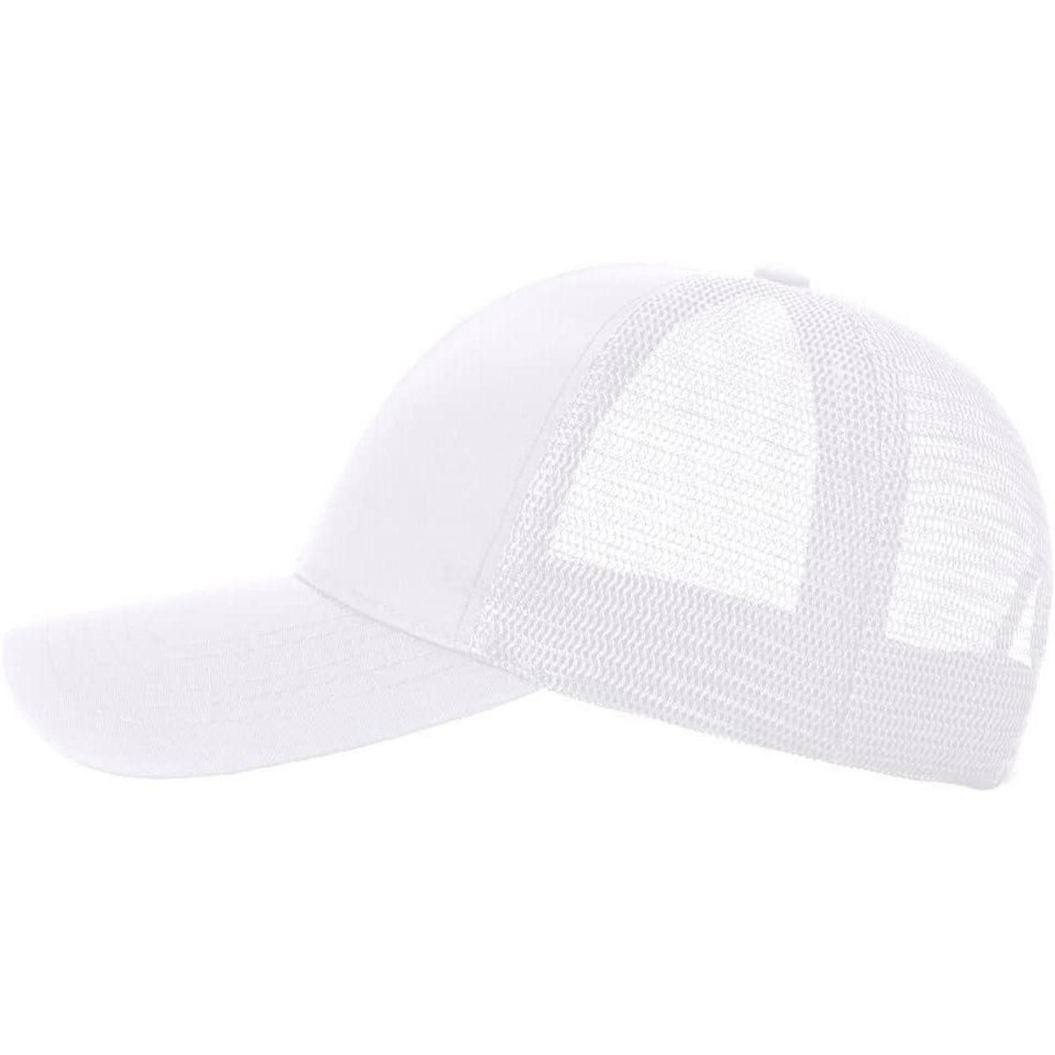 LuxusKollektion Baseball Cap Basecap Herren Damen Mesh Wasserdicht Atmungsaktiv Sport XL Weiß